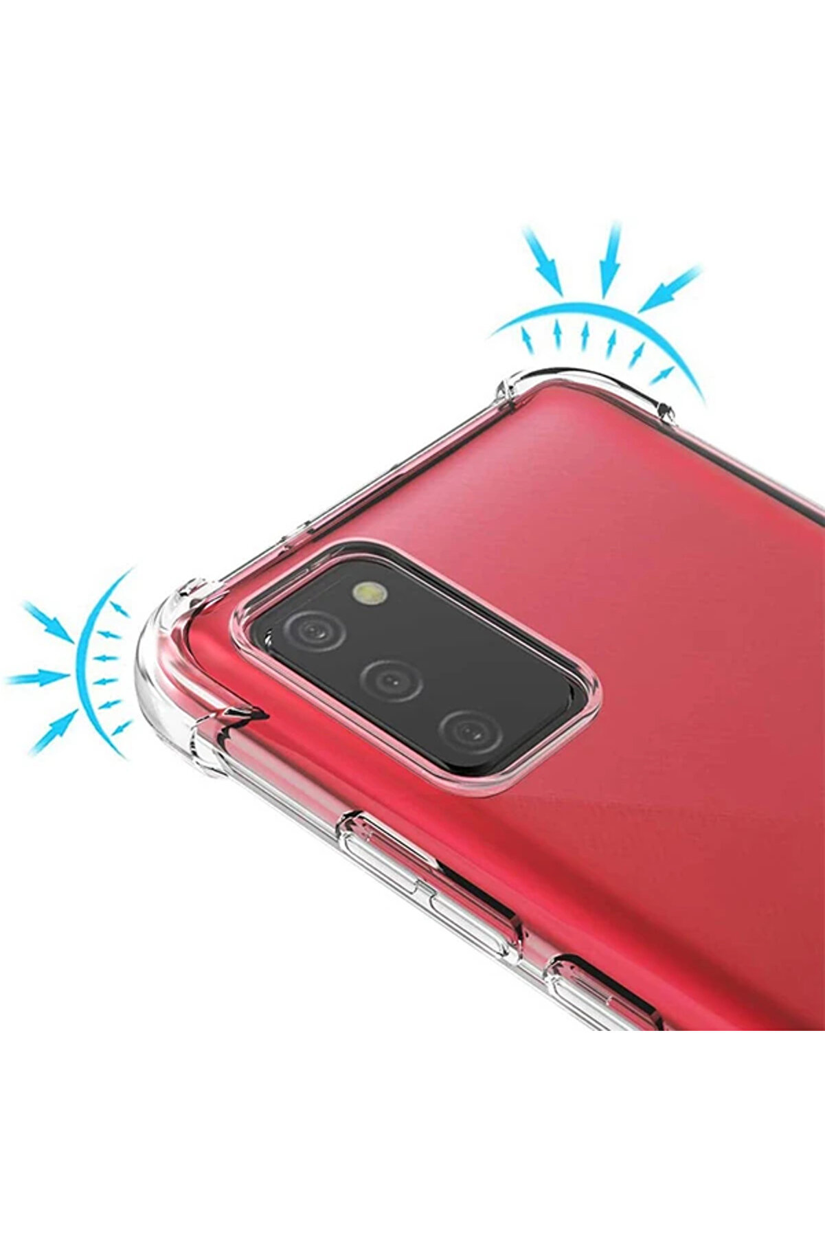 Sm Galaxy A02S - M02S Anti̇-Drop Shockproof Darbe Emi̇ci̇ Si̇li̇kon Kılıf-(1903) - Dropx2532-1935