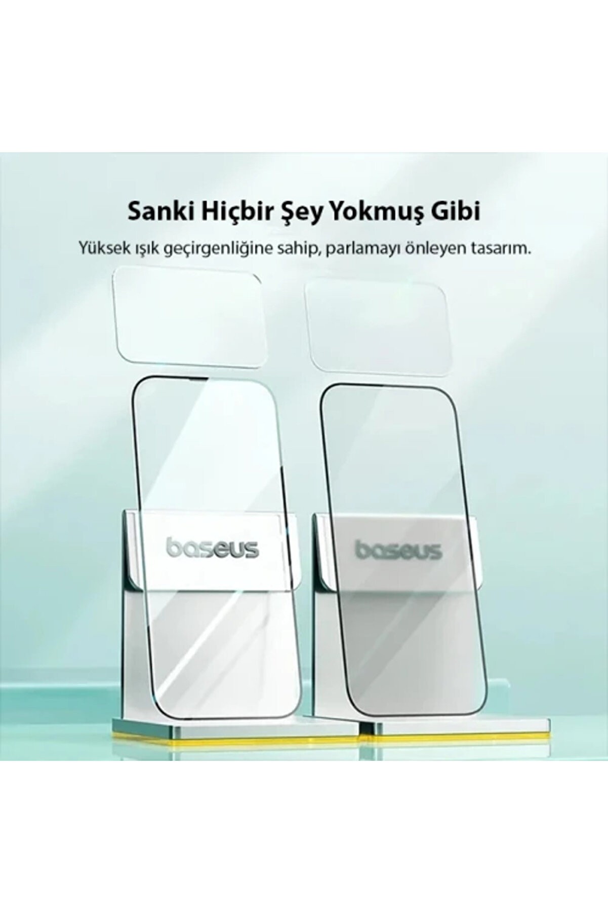 Crystal İphone 15 Full Koruma Eye-Protecti̇on Tempered Cam Ekran Koruyucu-(1903) - Dropx5534-1384