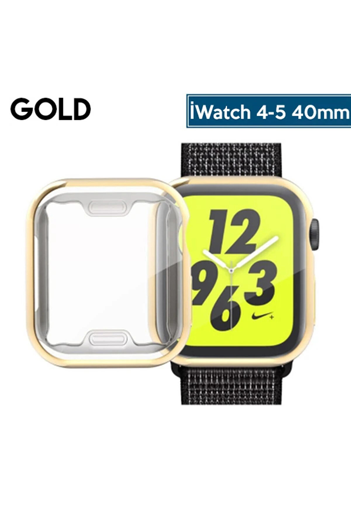 Ally Apple İwatch 40Mm 360 Koruma Ultra Sli̇m Si̇li̇kon Kılıf-(1903) - Dropx3915-7859