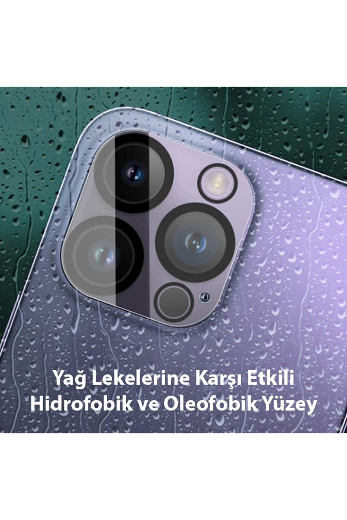 İphone 15 Pro-15 Pro Max Full Tempered Kamera Lens Koruma Camı-(5775)