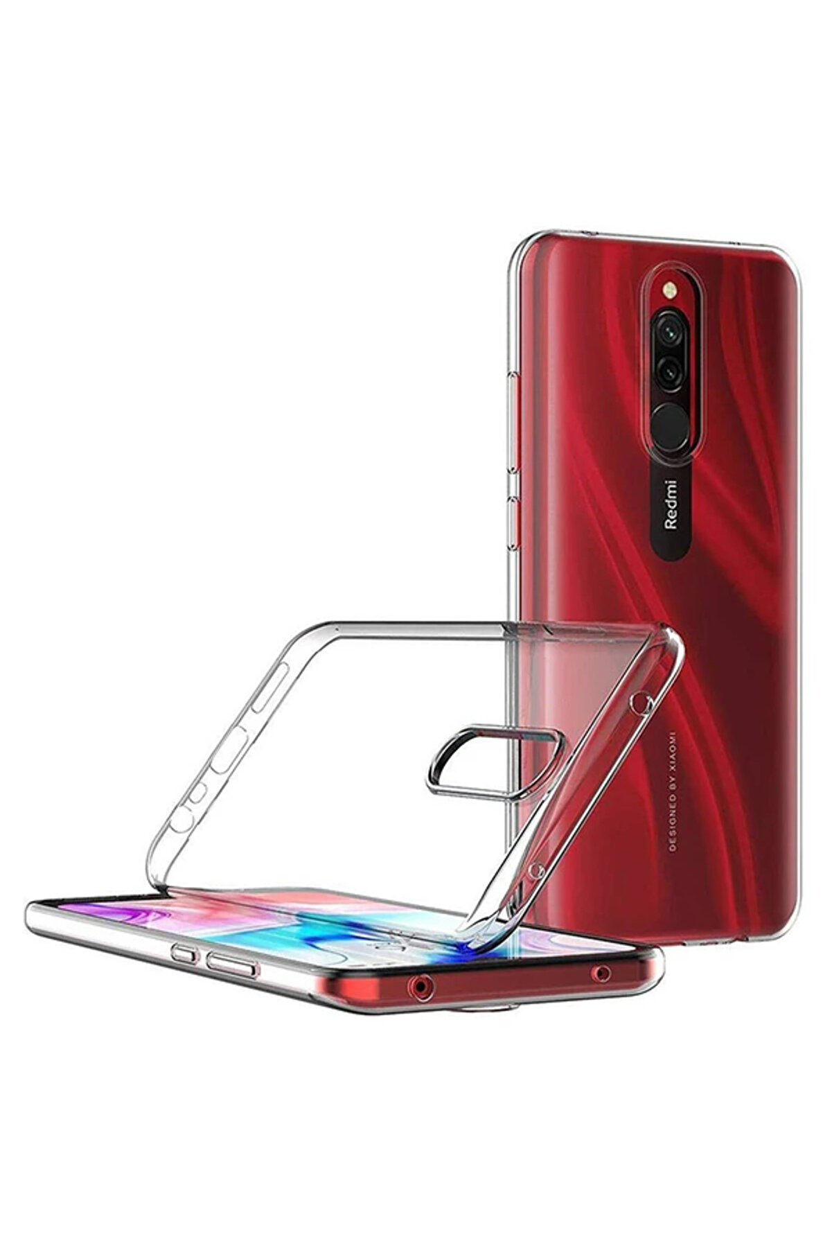 Xi̇aomi̇ Redmi̇ 8 Kamera Korumalı Si̇li̇kon Kılıf-(5775) - Gms2200-8038