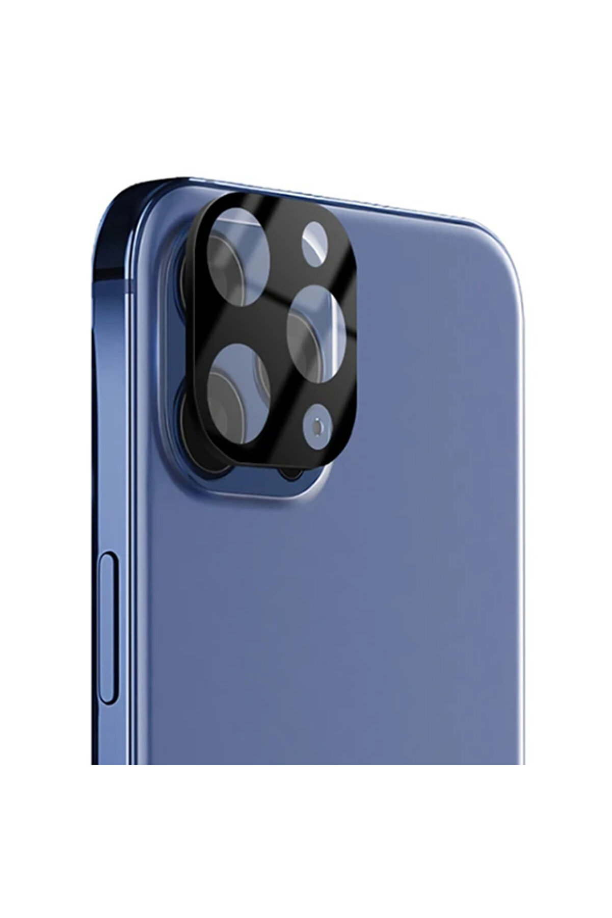 İphone 12 Pro Max 6.7 3D Full Kaplama Tempered Cam Kamera Koruyucu-(5775) - Gms1169-2227
