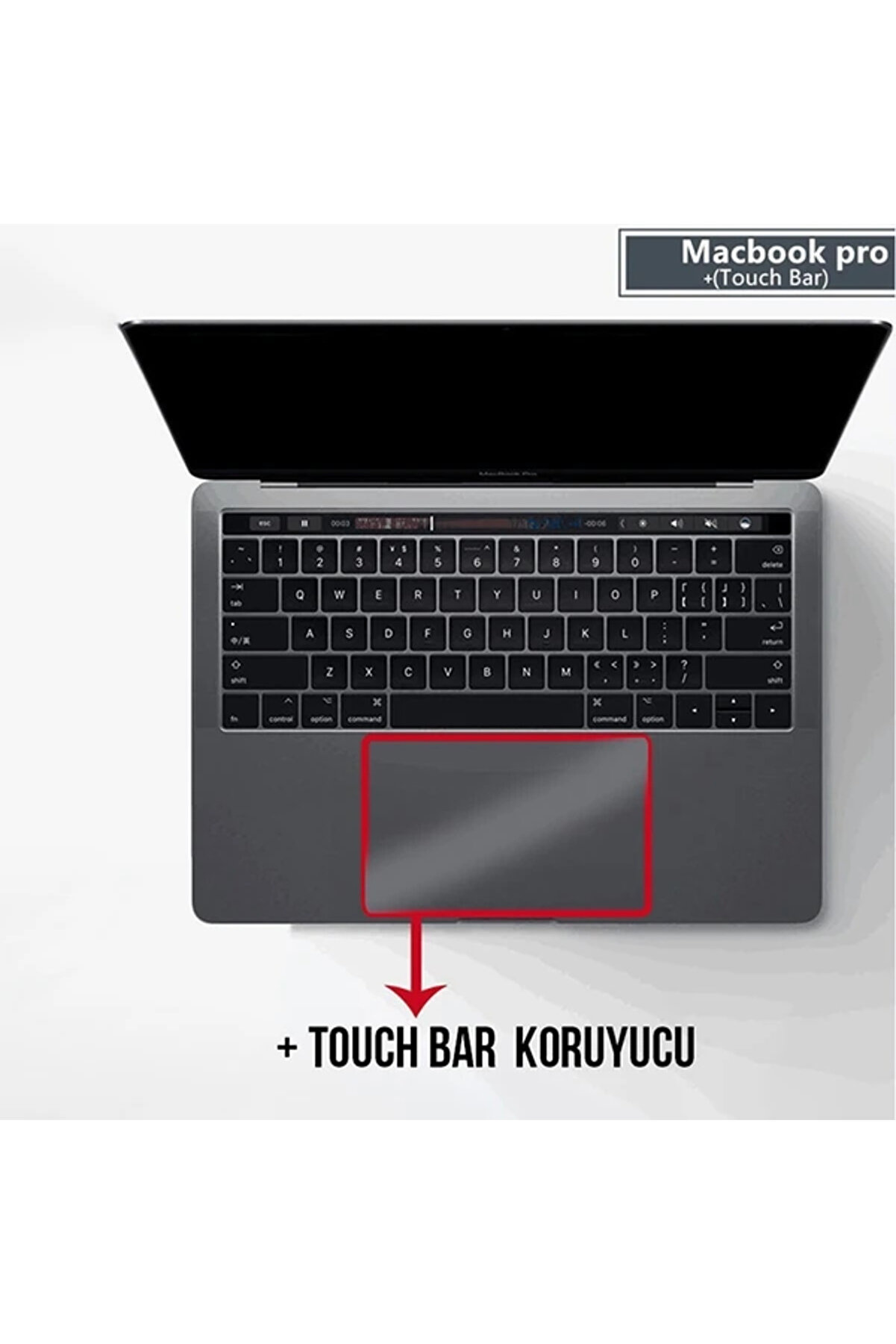 Gor Macbook Pro 15 Uyumlu  Anti̇ Blue Li̇ght Ekran Ve Track Pad Koruyucu-(5775) - Hby8059-9100
