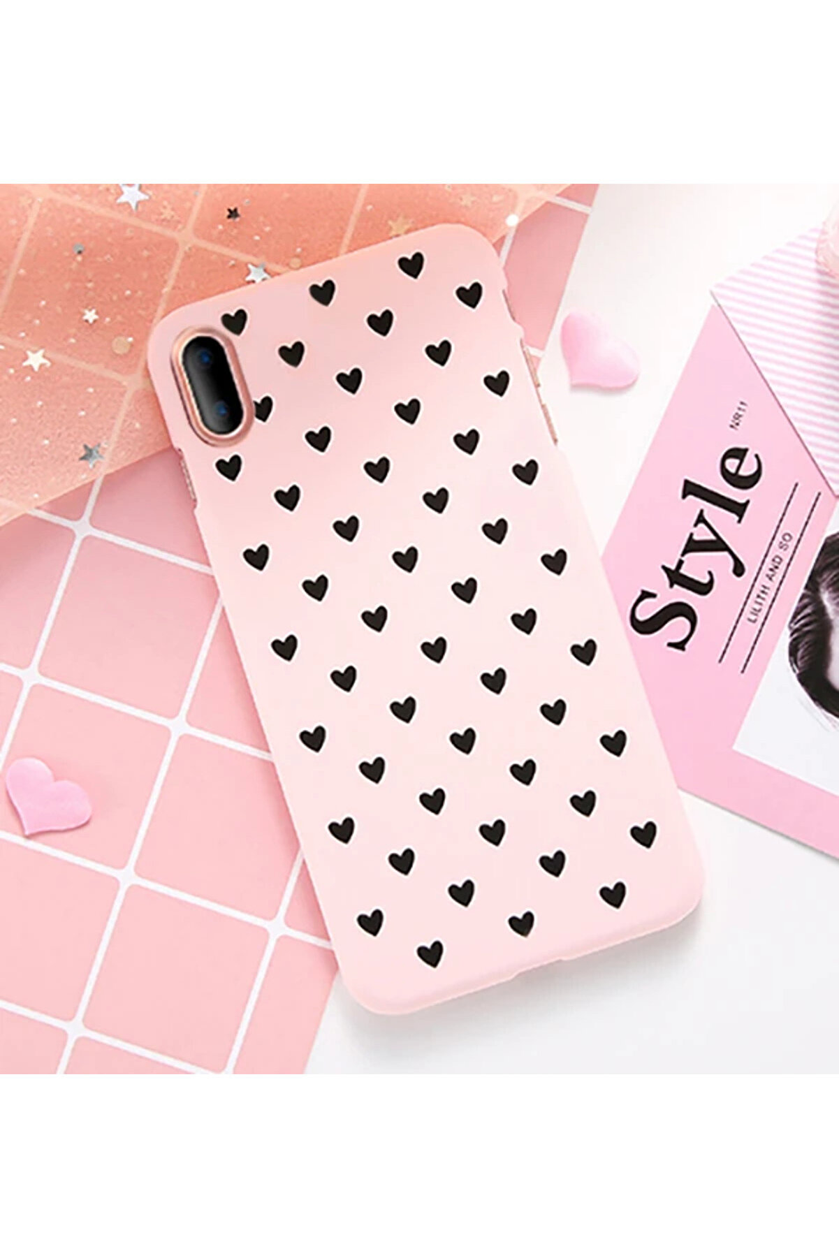 İphone X Xs Çoklu Kalp Premi̇um Pc Kılıf-(5775) - Gms6825-2106