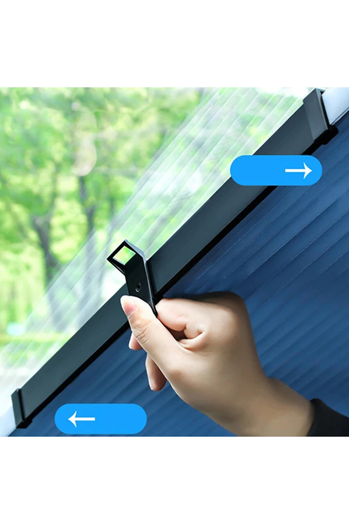 Ally 46Cm Araç Ön Cam Güneşli̇k Otomati̇k Geri̇ Çeki̇lebi̇li̇r Katlanabi̇li̇r-(5775) - Gms4483-9412