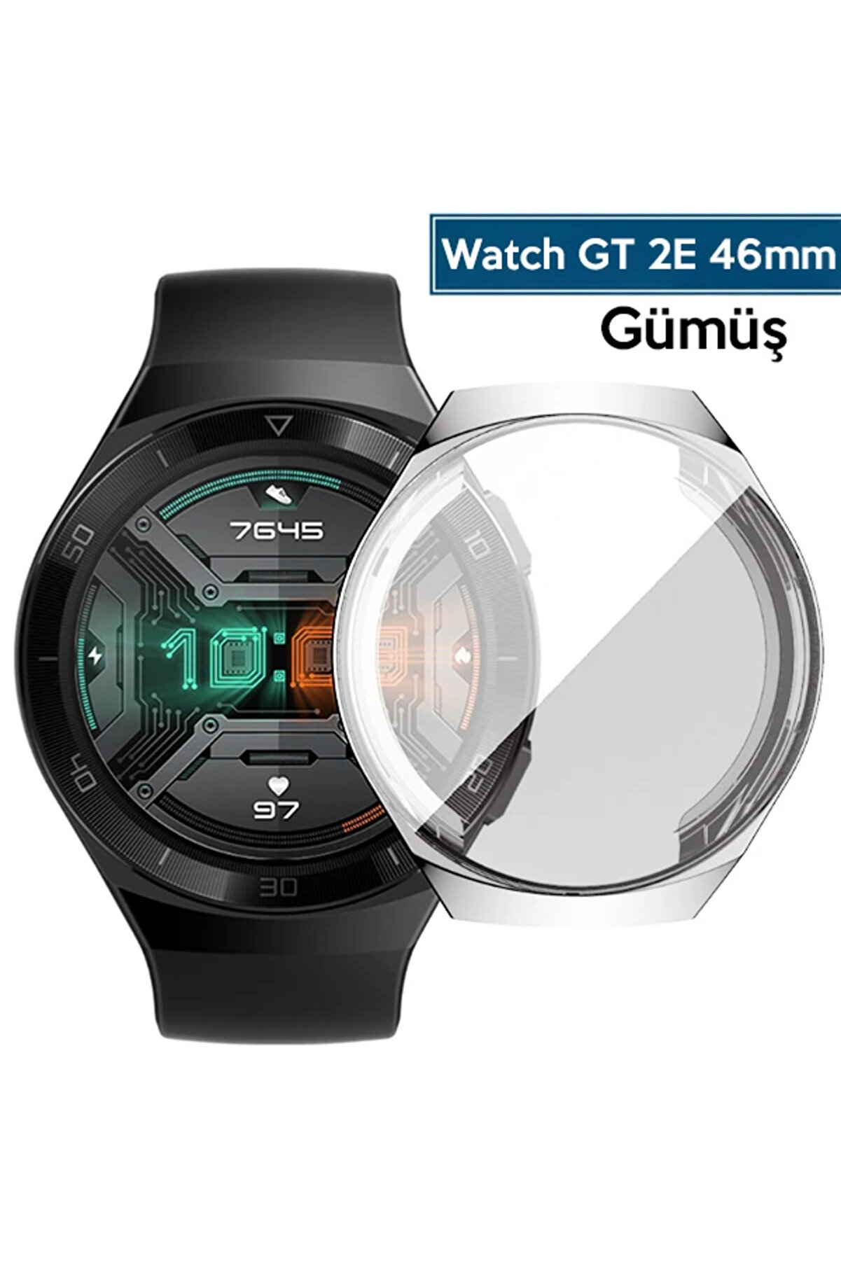 Ally Huawei̇ Watch Gt2E 46Mm 360 Koruma Ultra İnce Si̇li̇kon Kılıf-(1903) - Dropx5404-9206