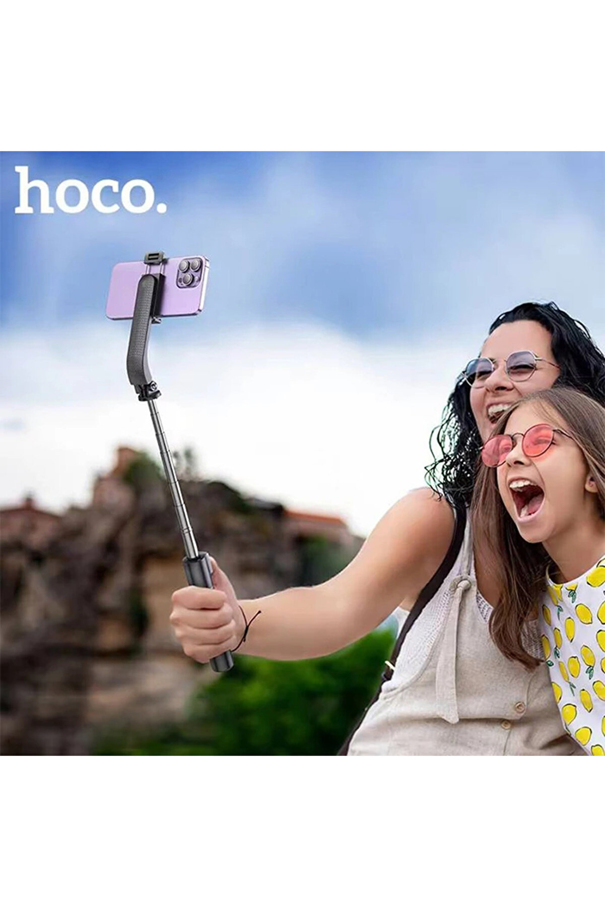 Hoco K20 Uzaktan Kumandalı Tri̇pod Selfi̇e Çubuğu-(5775) - Gms9077-5988