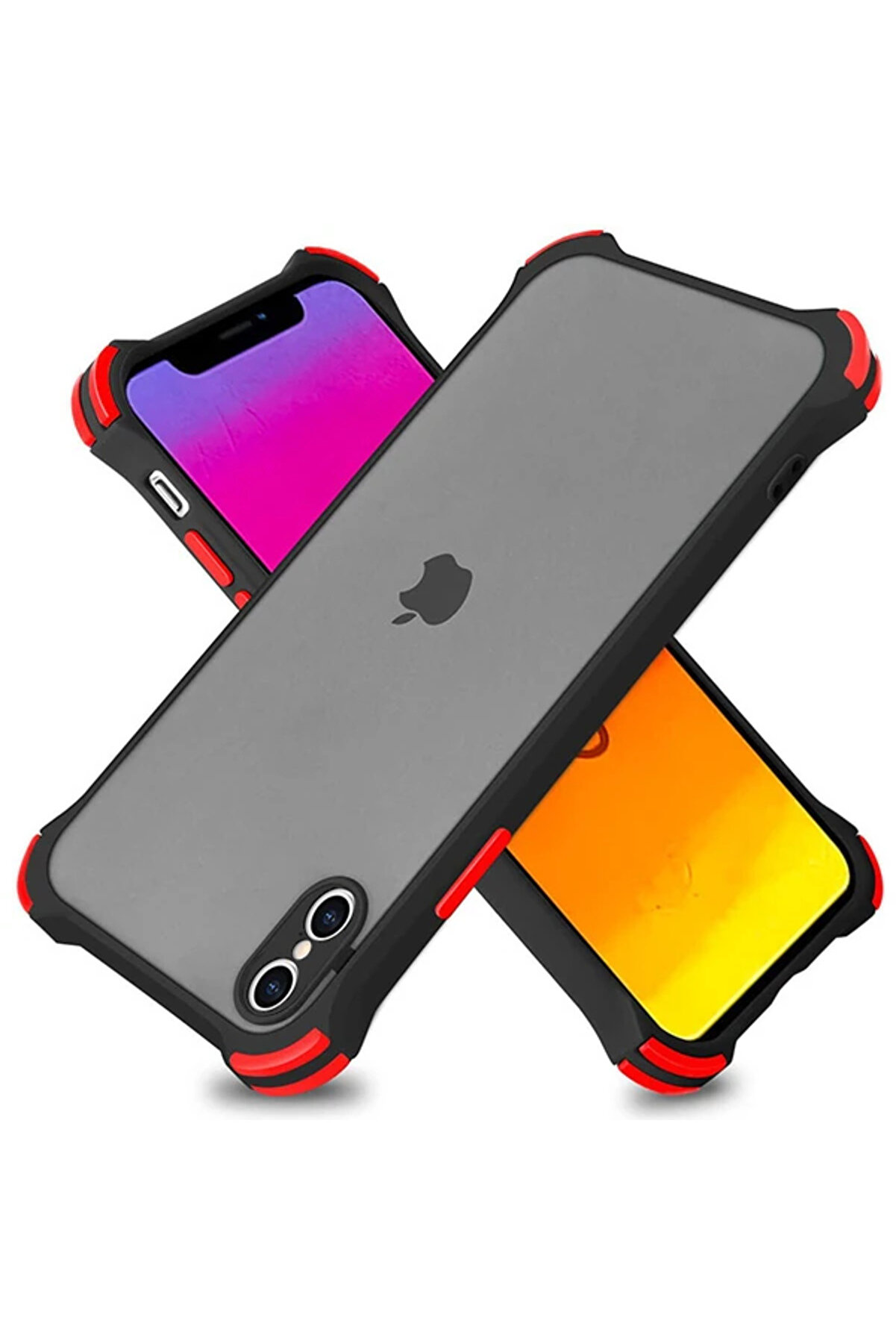 Ally İphone Xs Max 6.5 İnch Shokproof Kamera Koruma Darbe Emi̇ci̇ Kılıf-(5775) - Gms9632-9169