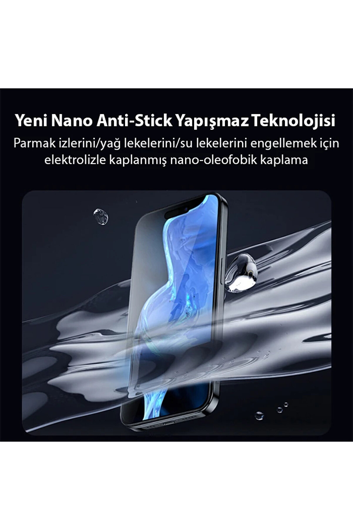 Ally İphone 15 Pro Max Full Hd Kırılmaz Cam Ekran Koruyucu-(5775) - Gms8584-8010