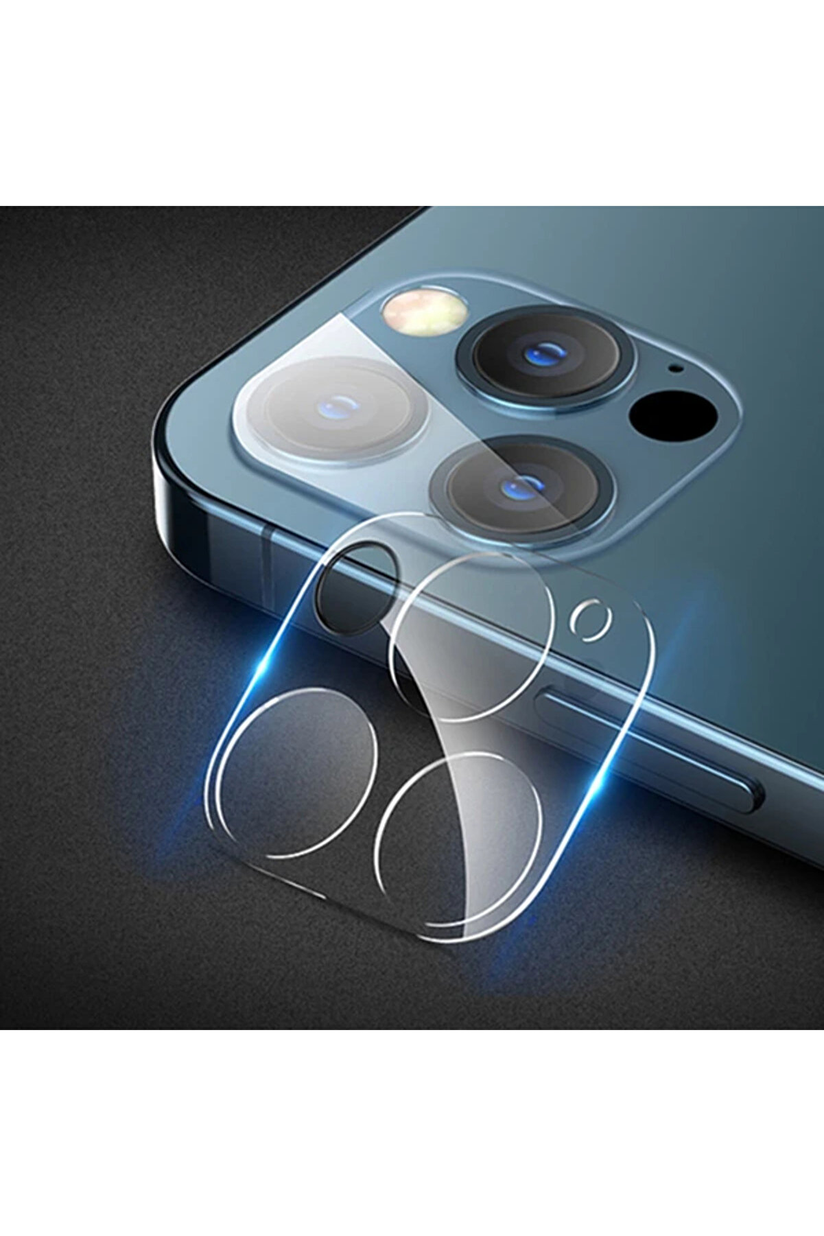 Gor İphone 12 Pro 6.1 Best Full Tempered Cam Kamera Koruyucu 2Adet Set-(1903) - Dropx4431-5363