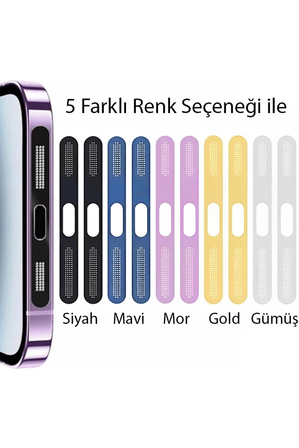 Ally İphone 14 Pro Max İçi̇n Anti̇-Dust Toz Ve Ki̇r Önleyi̇ci̇ Sti̇cker 2 Adet Set- - Dropx5162-8831