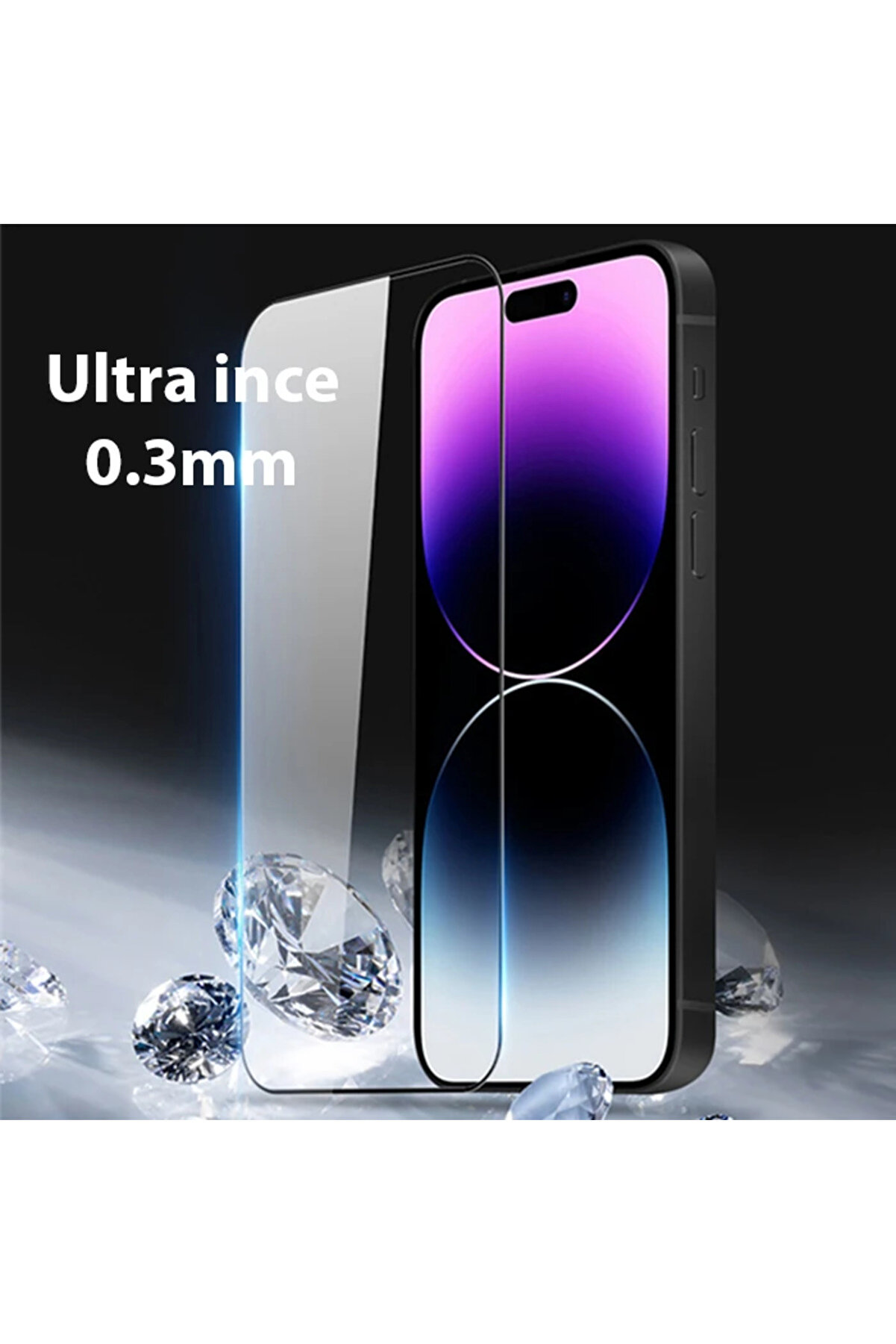Dux Duci̇s İphone 14 Pro Max 6.7 Full Kaplama Cam Ekran Koruyucu-(1903) - Dropx8237-7281