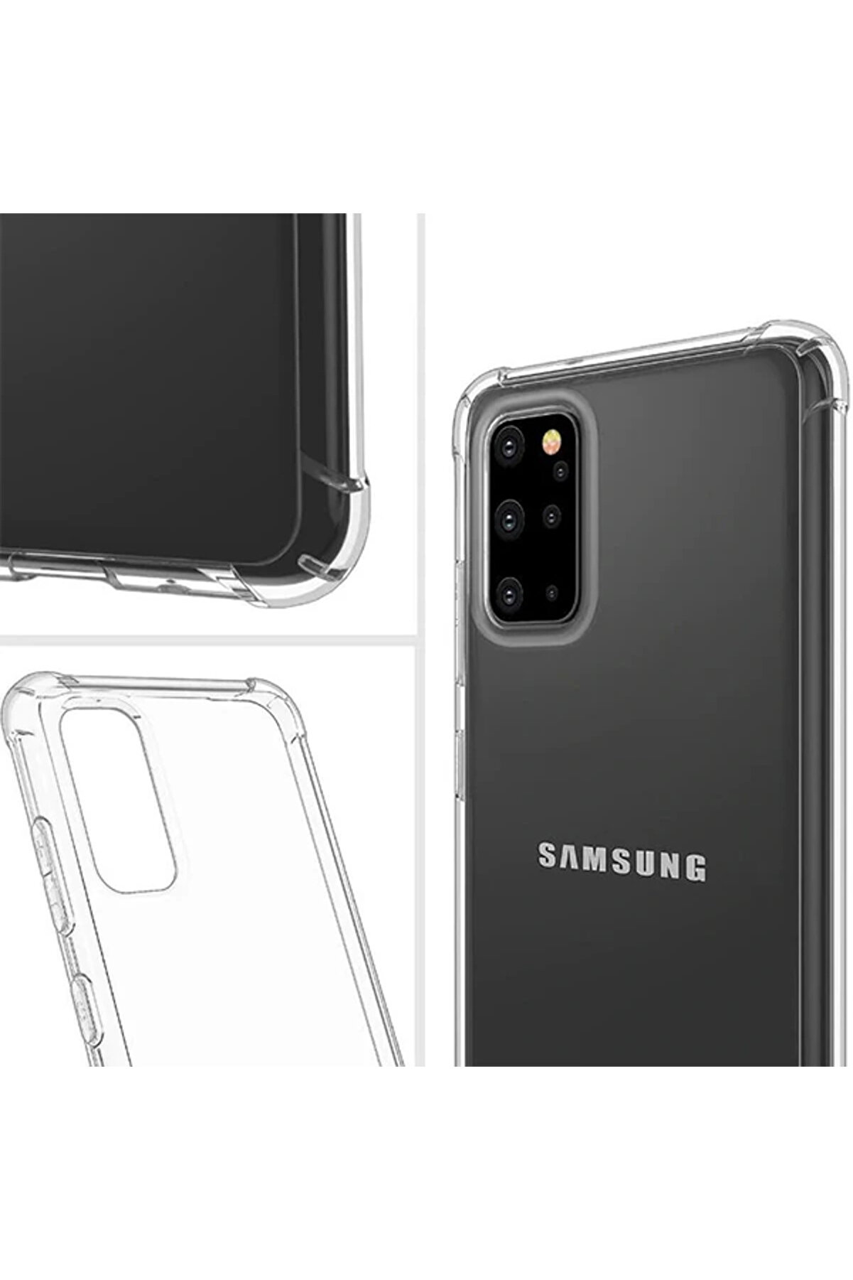 Ally Samsung Galaxy A51 Anti̇-Drop Darbe Emi̇ci̇ Si̇li̇kon Kılıf Shockproof Kılıf-(57 - Gms4147-1760