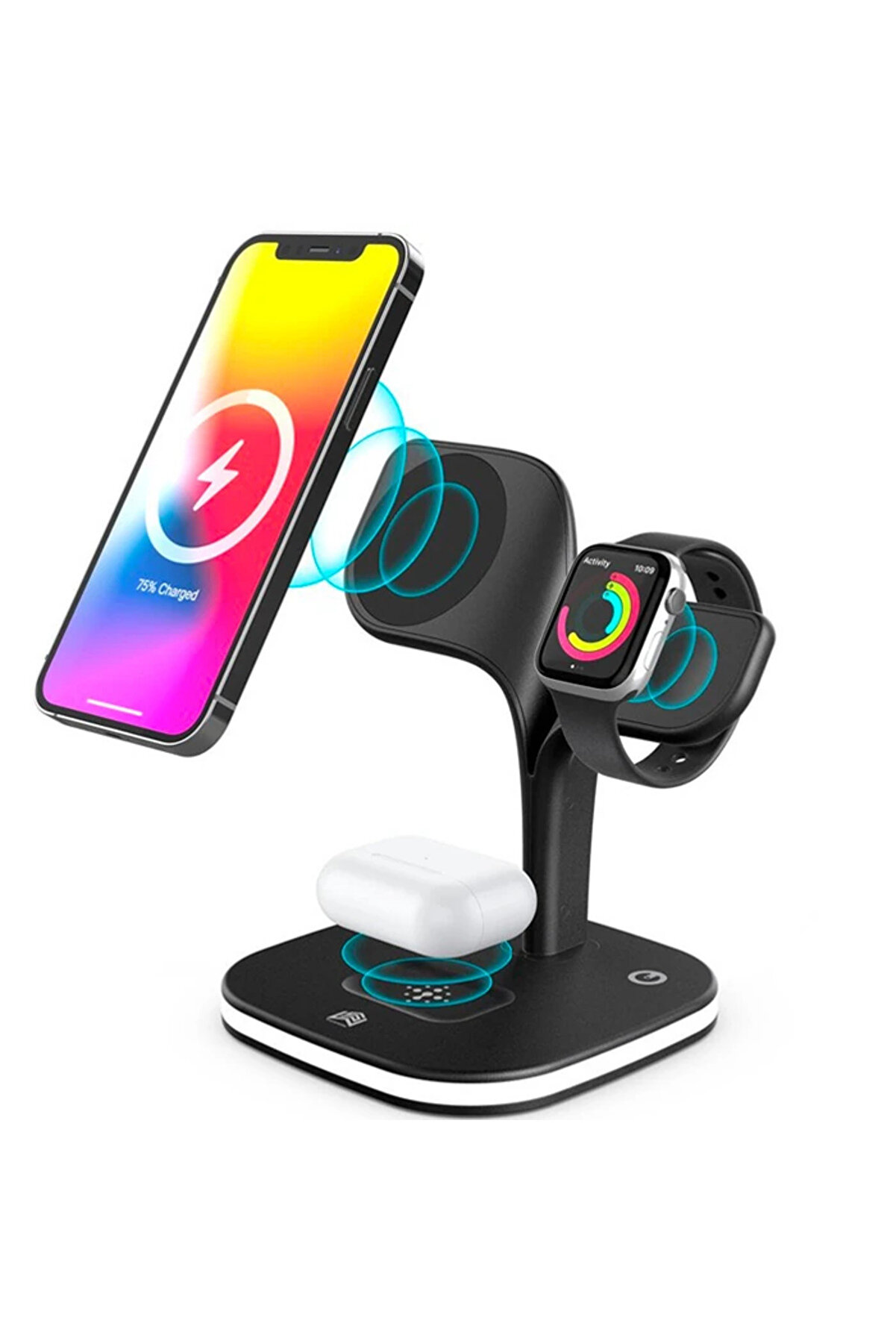 Ally 5İn1 İphone 15-14-13-12 Apple Watch Tutucu Kablosuz Şarj İstasyonu Hızlı Ş - Gms8529-1744