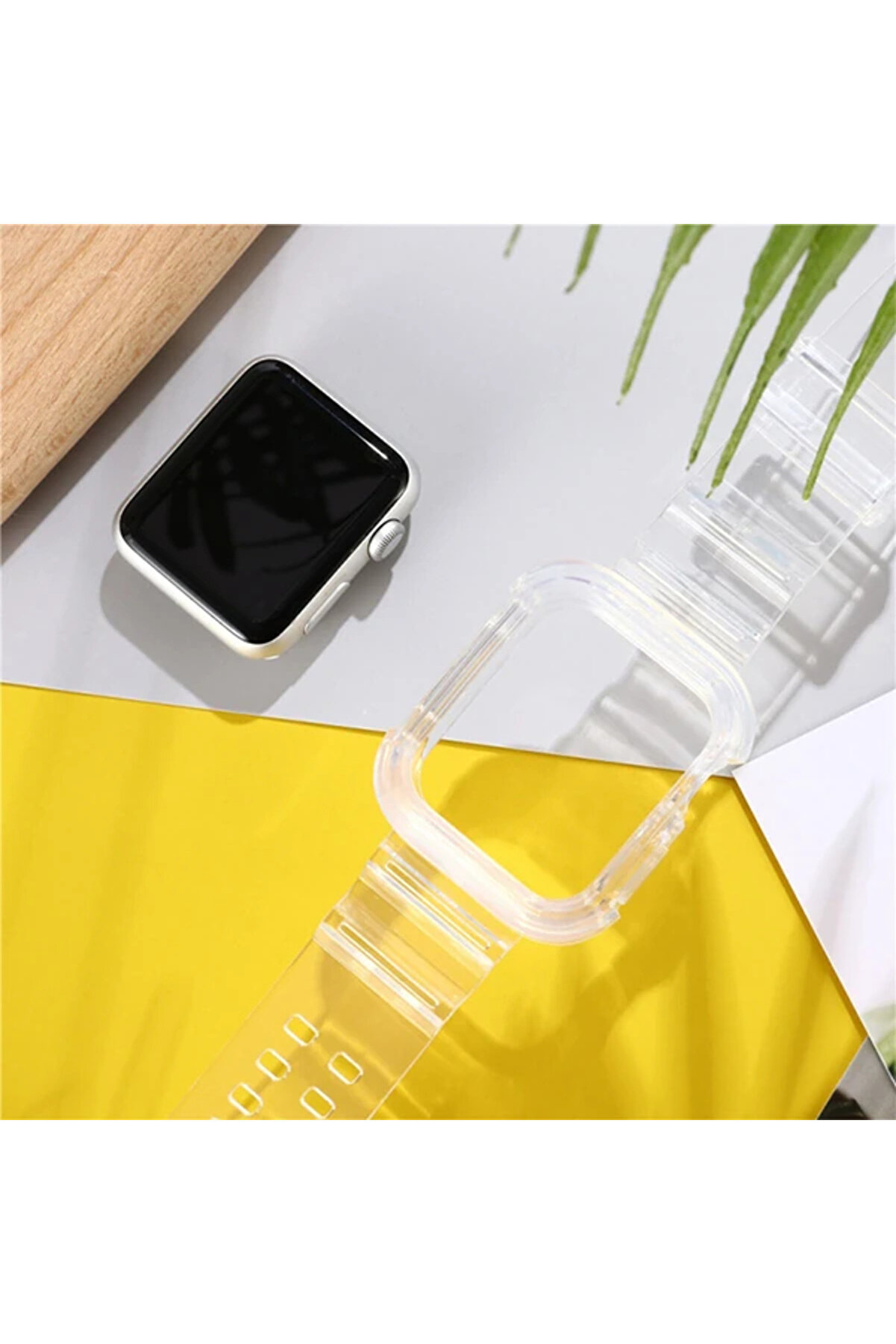 Ally Apple Watch 6-Se-5-4 44Mm / 3-2-1 42Mm Kayış Kordon Kılıf Si̇li̇kon-(1903 - Dropx8255-4620