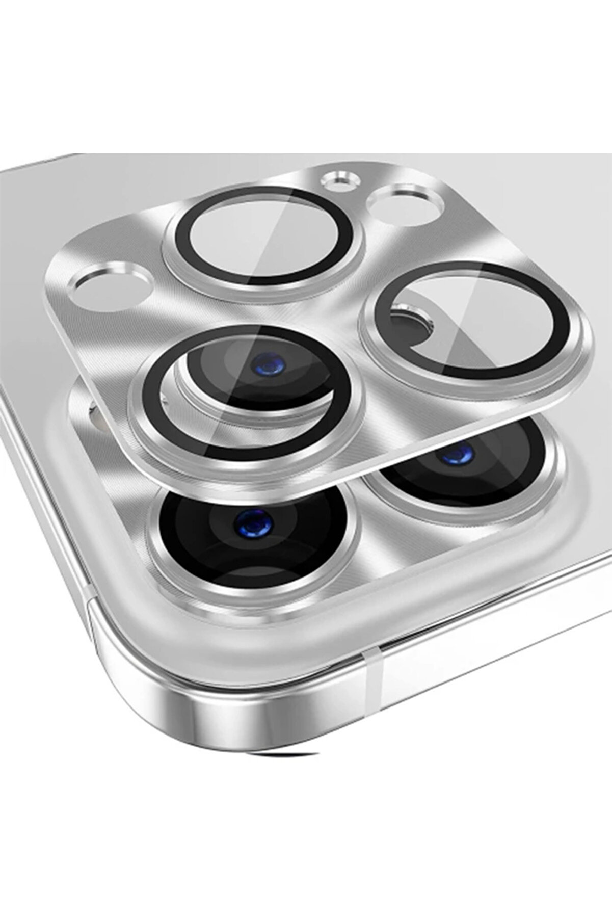 gizmurstore ALLY iPhone 15 Pro-15 Pro Max Metal Tempered Kamera Lens Koruyucu-(5775) - GMS7759-6718