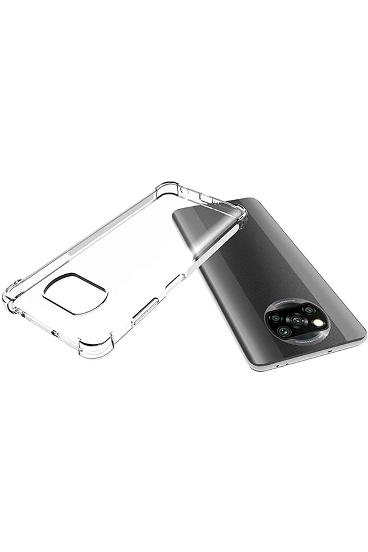 Ally Poco X3 Anti̇-Drop Si̇li̇kon Kılıf Shockproof Kılıf-(5775) - Gms9934-6517