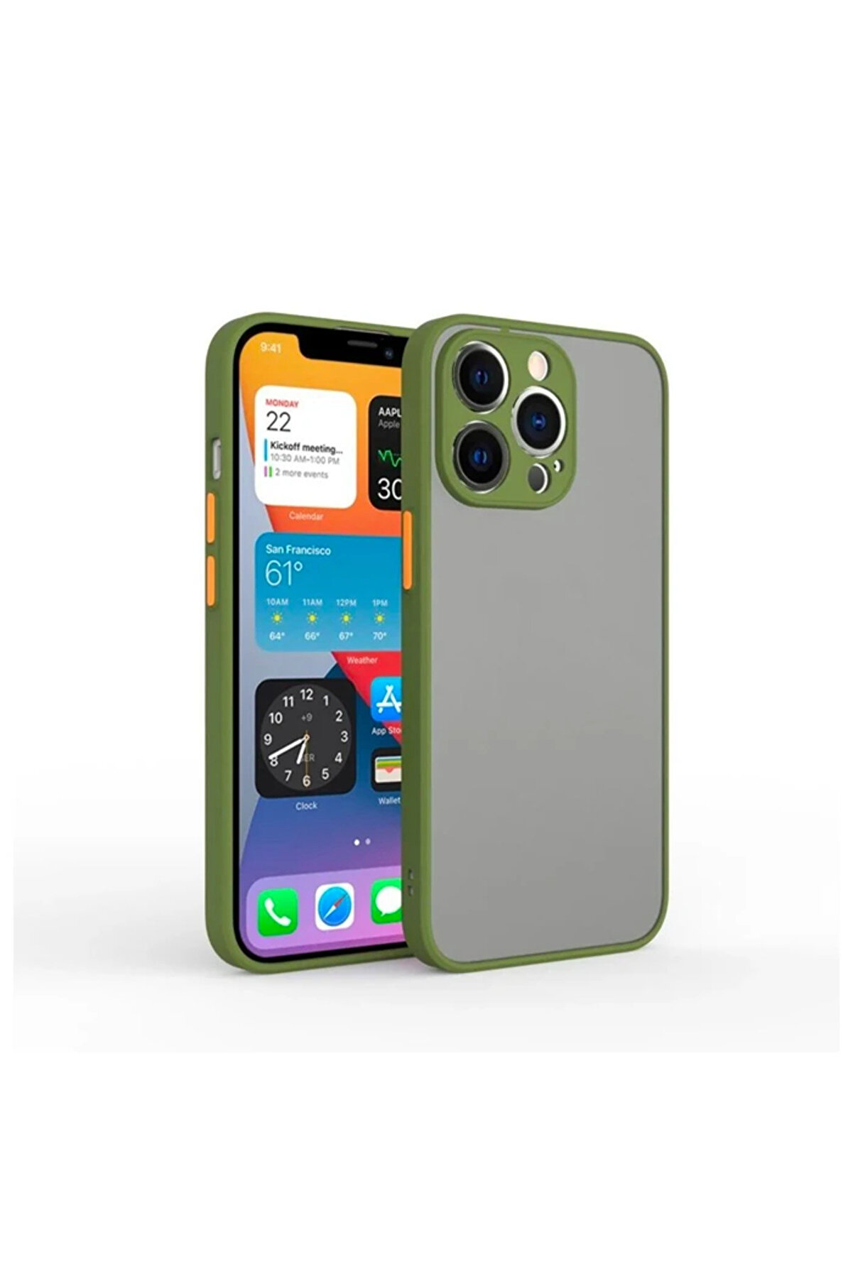 İphone 12 Pro Max 6.7İnç Kamera Korumalı Premi̇um Si̇li̇kon Kılıf-(5775) - Gms6784-1413