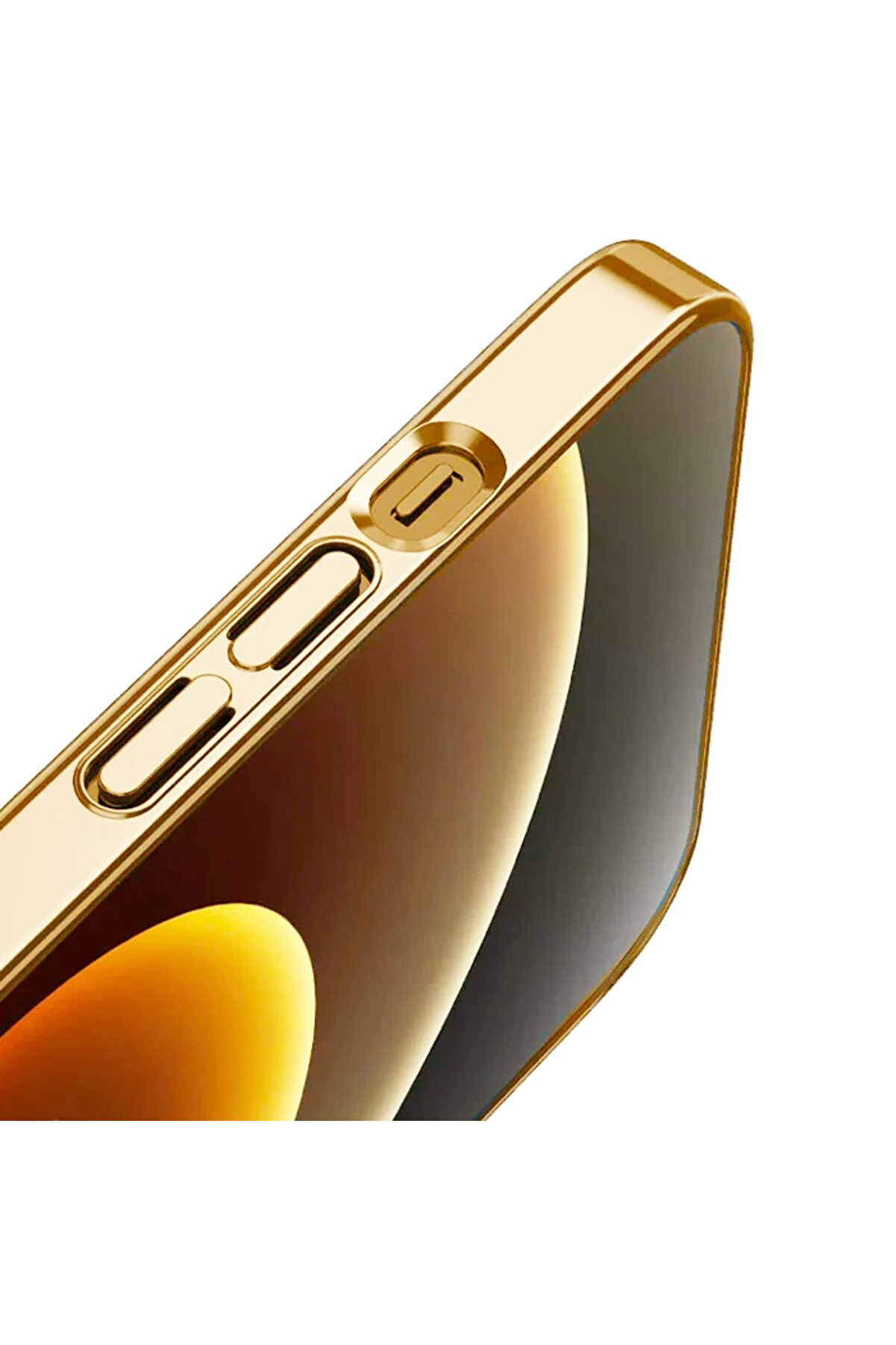 Ally İphone 12 - 12 Pro 6.1İnç Magsafe Uyumlu Renkli̇ Kenar Si̇li̇kon Kılıf-(5775) - Gms2317-1275