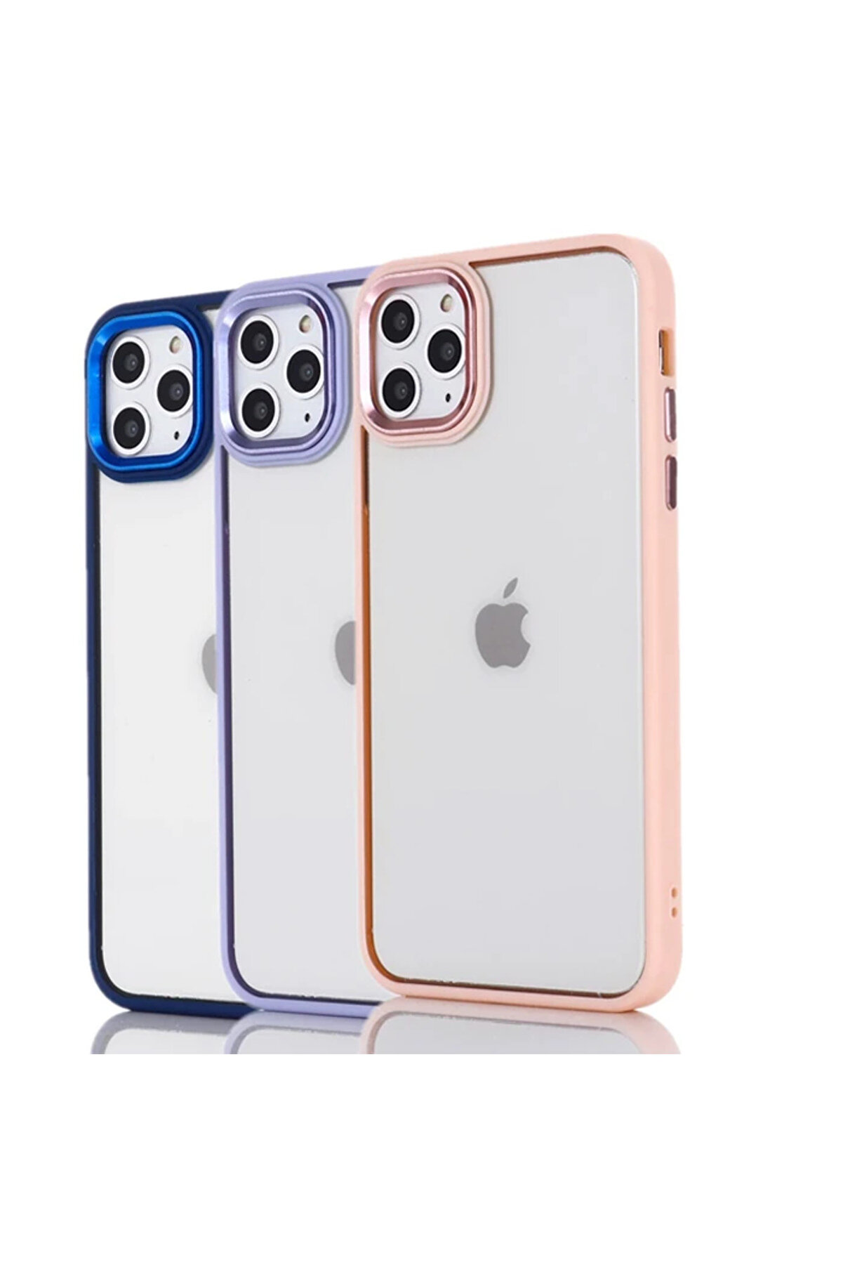 Ally İphone 13 Pro 6.1İnç Kılıf Parlak Renkli̇ Çerçeveli̇ Ultra Lüx Tpu Si̇li̇ - Dropx9249-6652