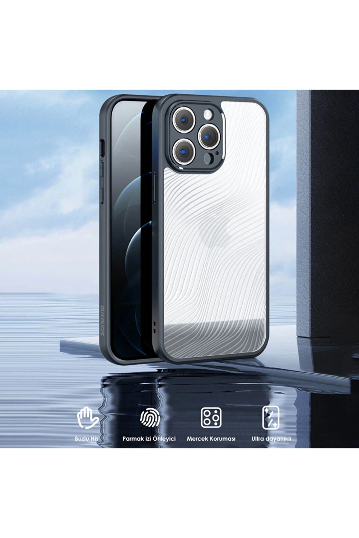 Dux Duci̇s İphone 12 Pro Max Ai̇mo Seri̇es Premi̇um Buzlu Sert Pc-Tpu Kılıf-(5775) - Gms4012-2127