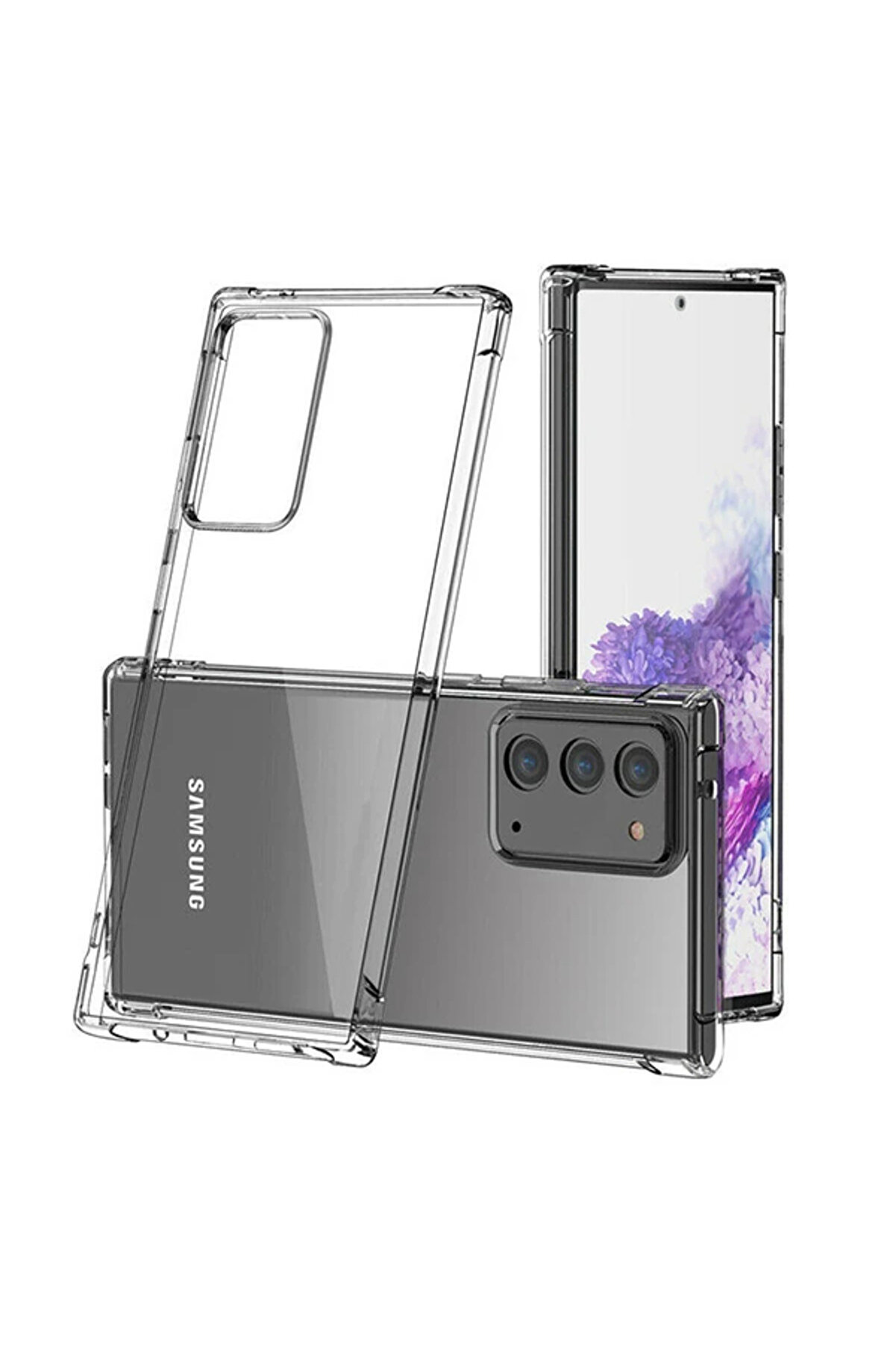 Ally Sm Galaxy Note 20 Anti̇-Drop Darbe Emi̇ci̇ Si̇li̇kon Kılıf Shockproof Kılıf- - Dropx6321-8849