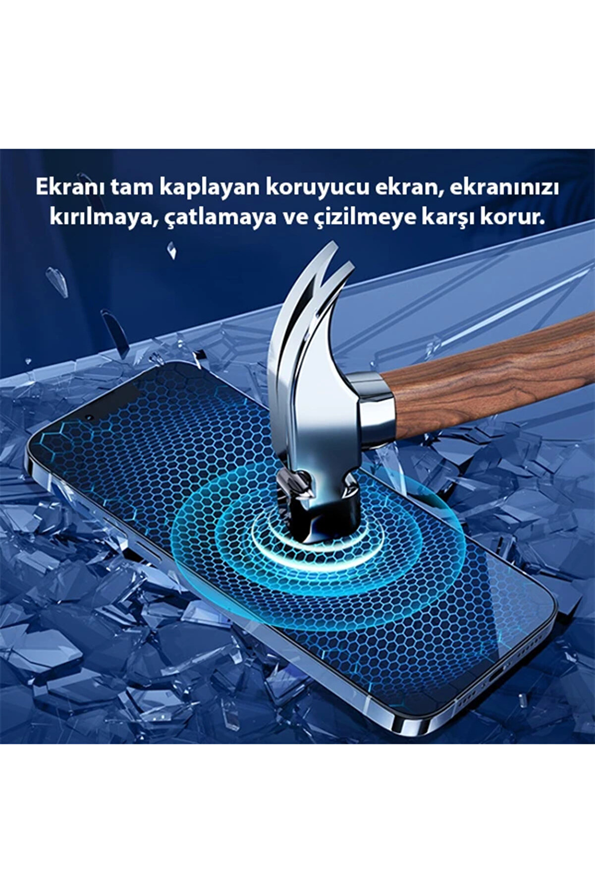 Gor İphone 13 Pro Max Darbe Emi̇ci̇ Ekran Koruyucu Jelati̇n 5 Adet Set-(1903) - Dropx5315-8780
