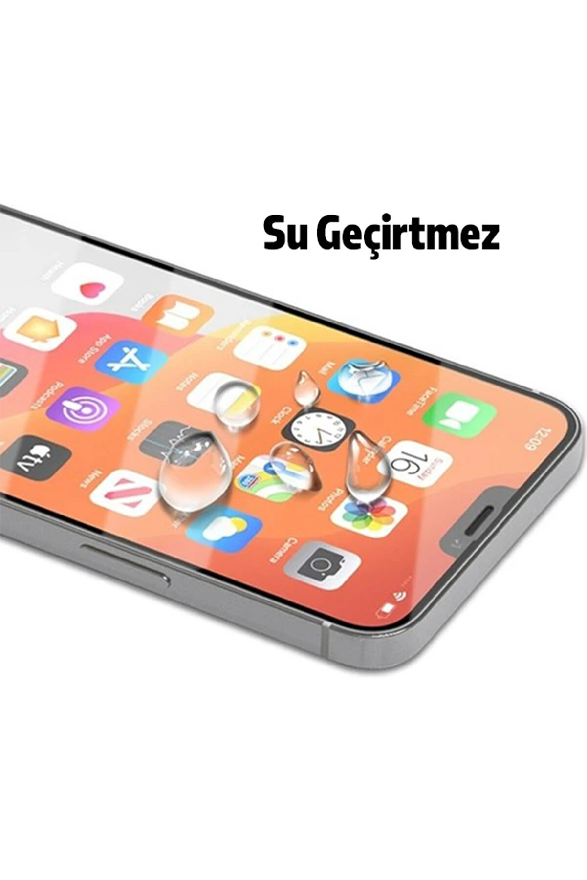 Best İphone 12 Pro Max Uyumlu 6.7 9H 3D Tempered Full Cam Ekran Koruyucu-(1903) - Neo4260-1316