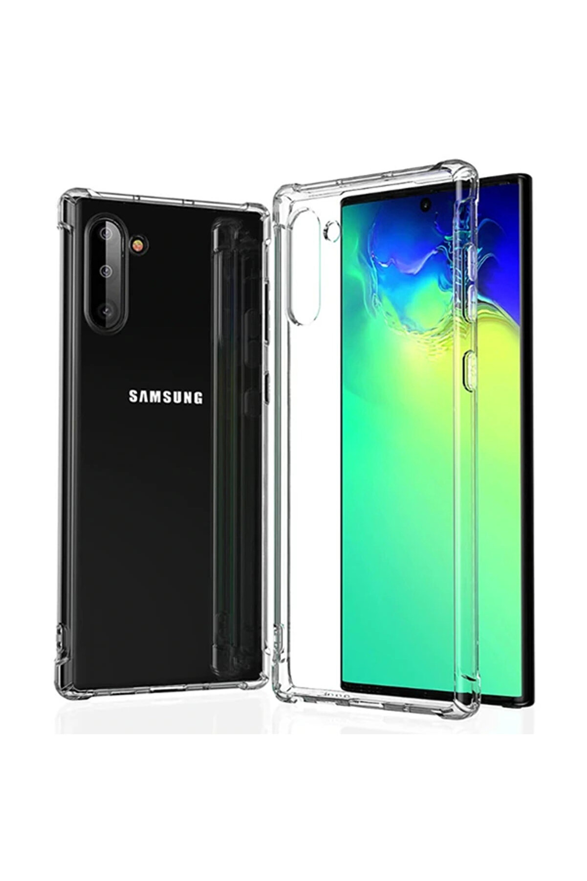 Sm Galaxy Note 10 Anti̇-Drop Darbe Emi̇ci̇ Si̇li̇kon Kılıf-(5775) - Gms6064-1978