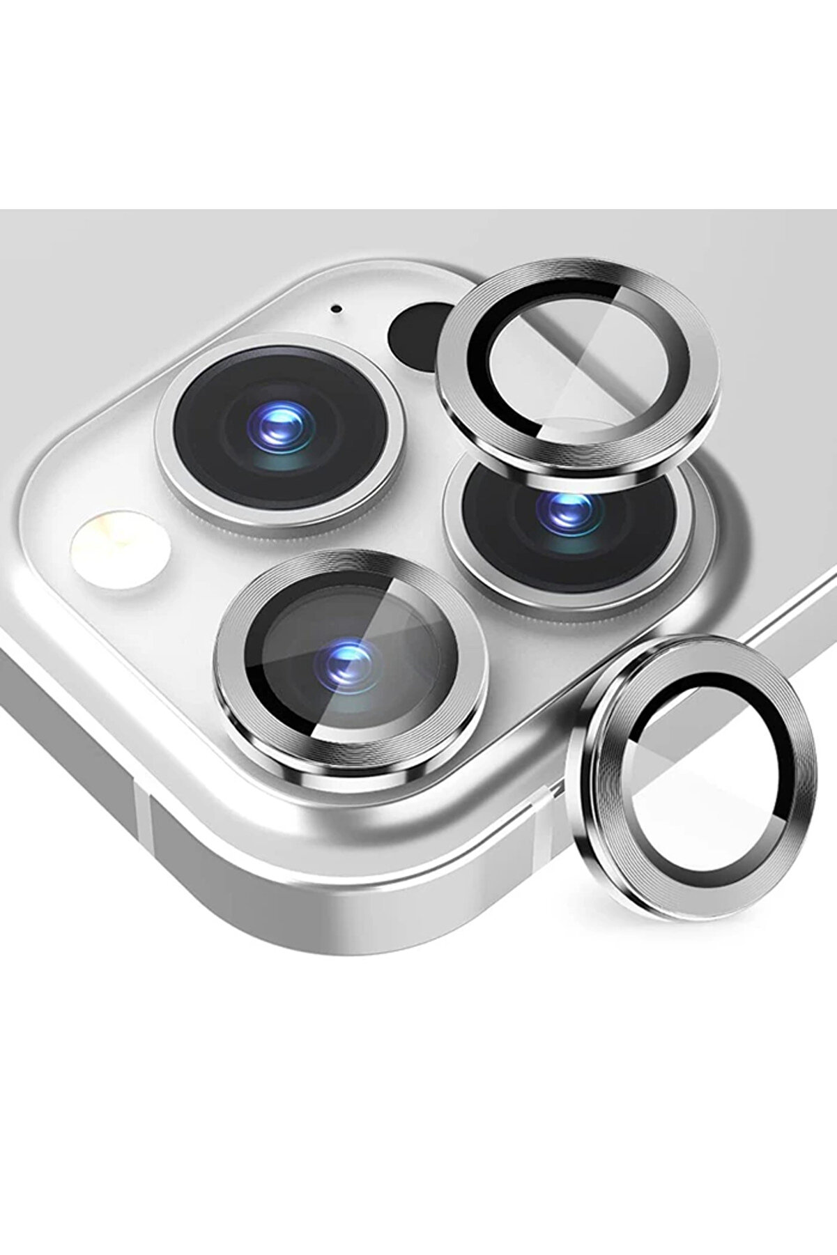 Ally İphone 14 Pro-14 Pro Max 3D Metal Çerçeveli̇ Kamera Lens Koruyucu-(5775) - Gms6995-4820