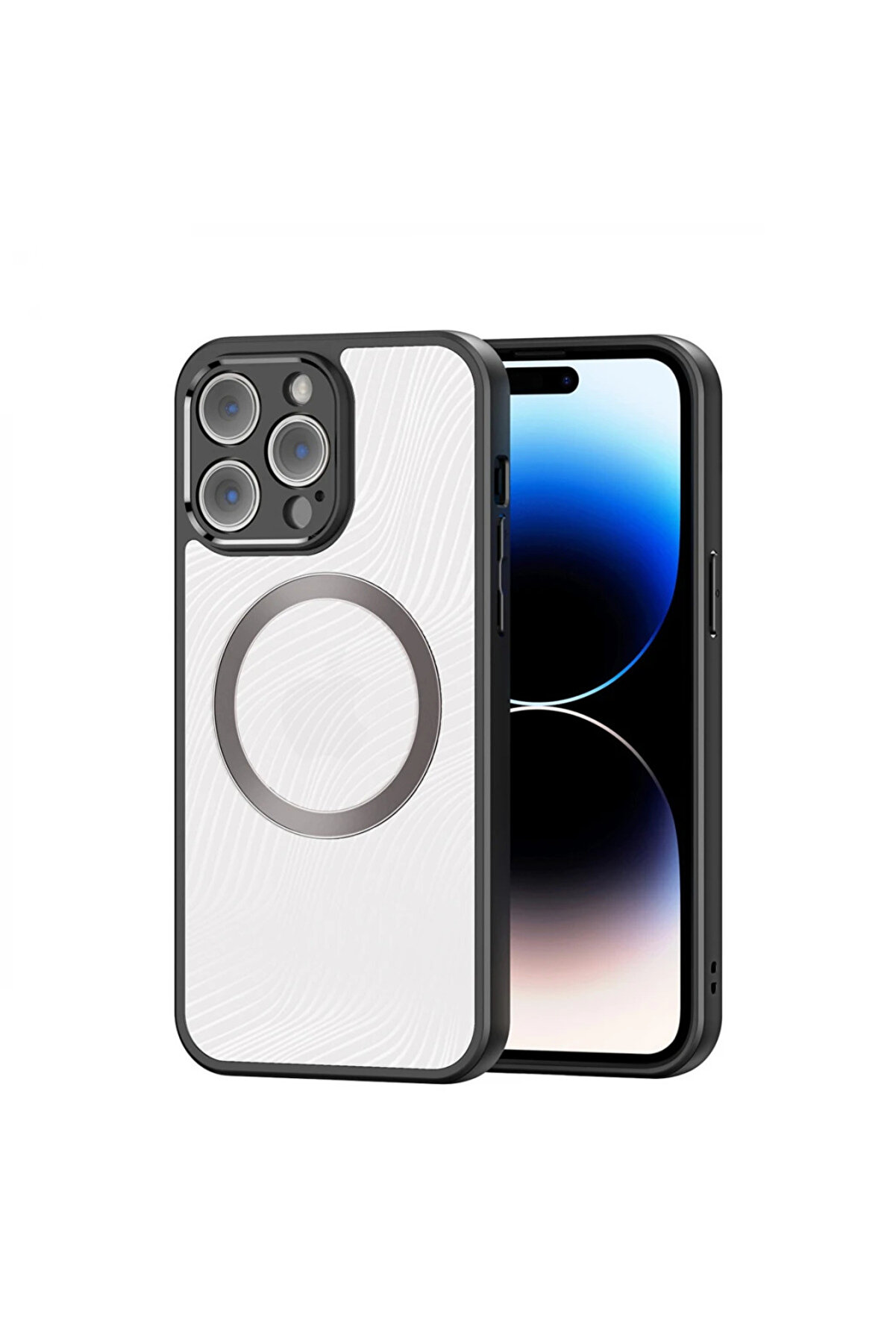 gizmurstore Dux Ducis iPhone 14 PRO Max Aimo Series MagSafe Premium Buzlu Sert PC-TPU Kılıf-(5 - GMS3838-4056