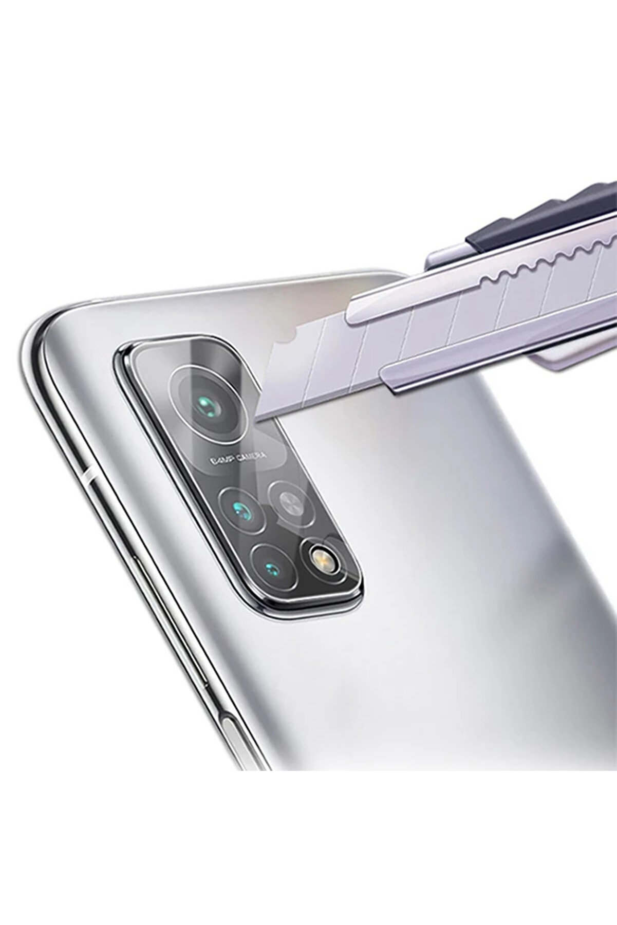 Xi̇aomi̇ Mi̇ 10T Pro Tempered Cam Kamera Koruyucu-(5775) - Gms3740-1775