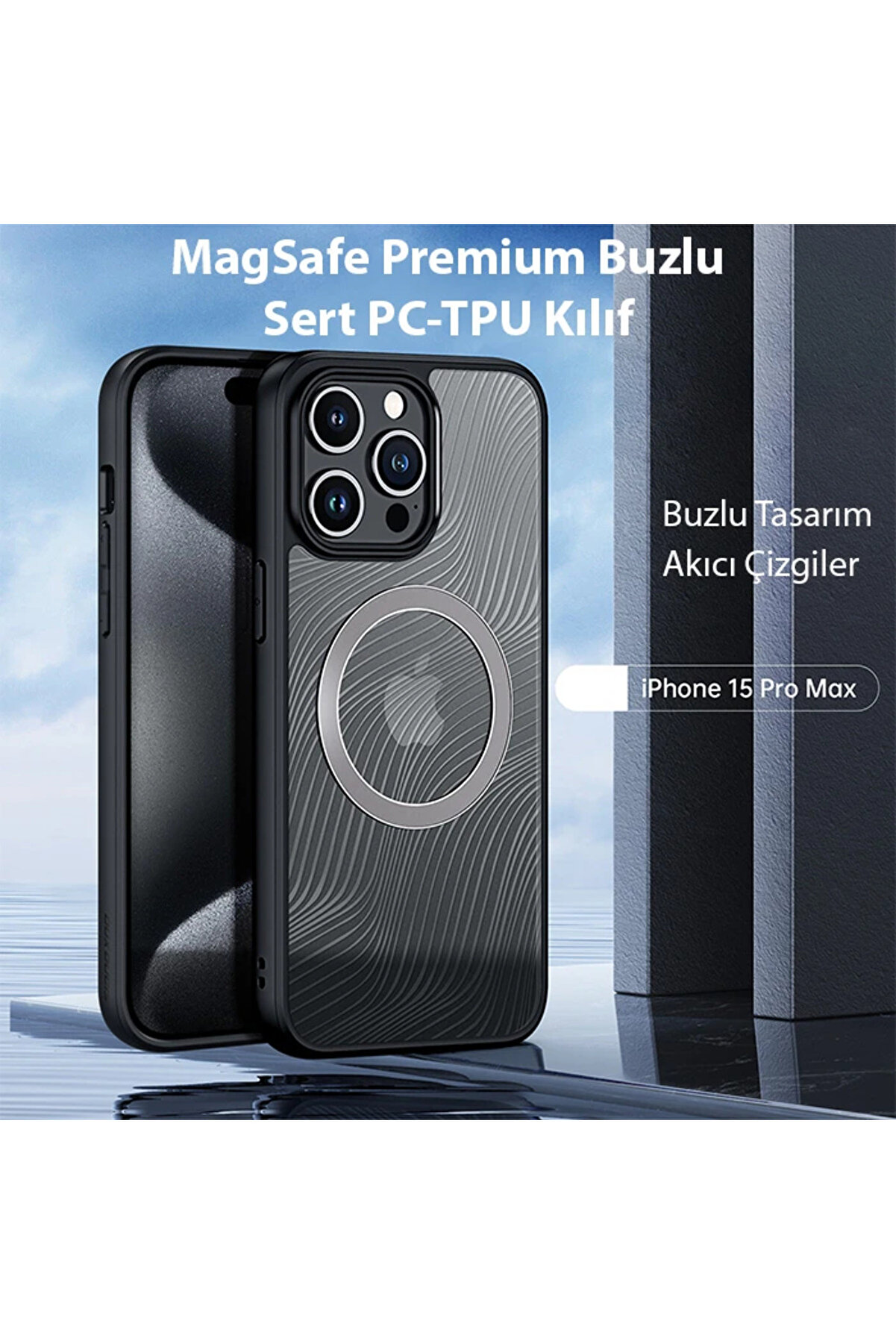 Dux Duci̇s İphone 15 Pro Max Ai̇mo Seri̇es Magsafe Premi̇um Buzlu Sert Pc-Tpu Kılı - Dropx4601-5105