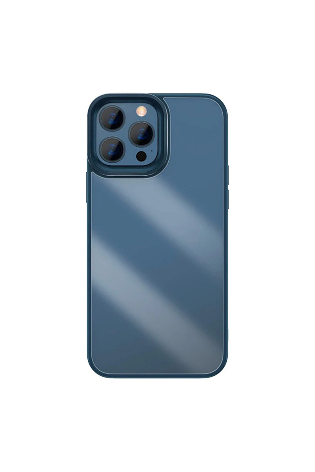 Crystal İphone 13 Pro Max Kılıf Jel Çerçeve Zırhlı Si̇li̇kon Kılıf-(1903) - Dropx9839-3325