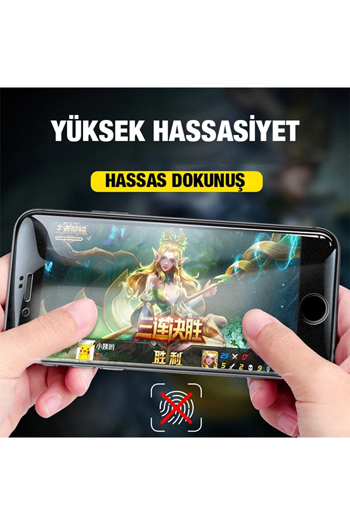 Ally İphone 13 -13 Pro 6.1İn&ccedil; Full Glue Matte Tempered Cam Ekran Koruyucu-(5775) - Gms6600-2958