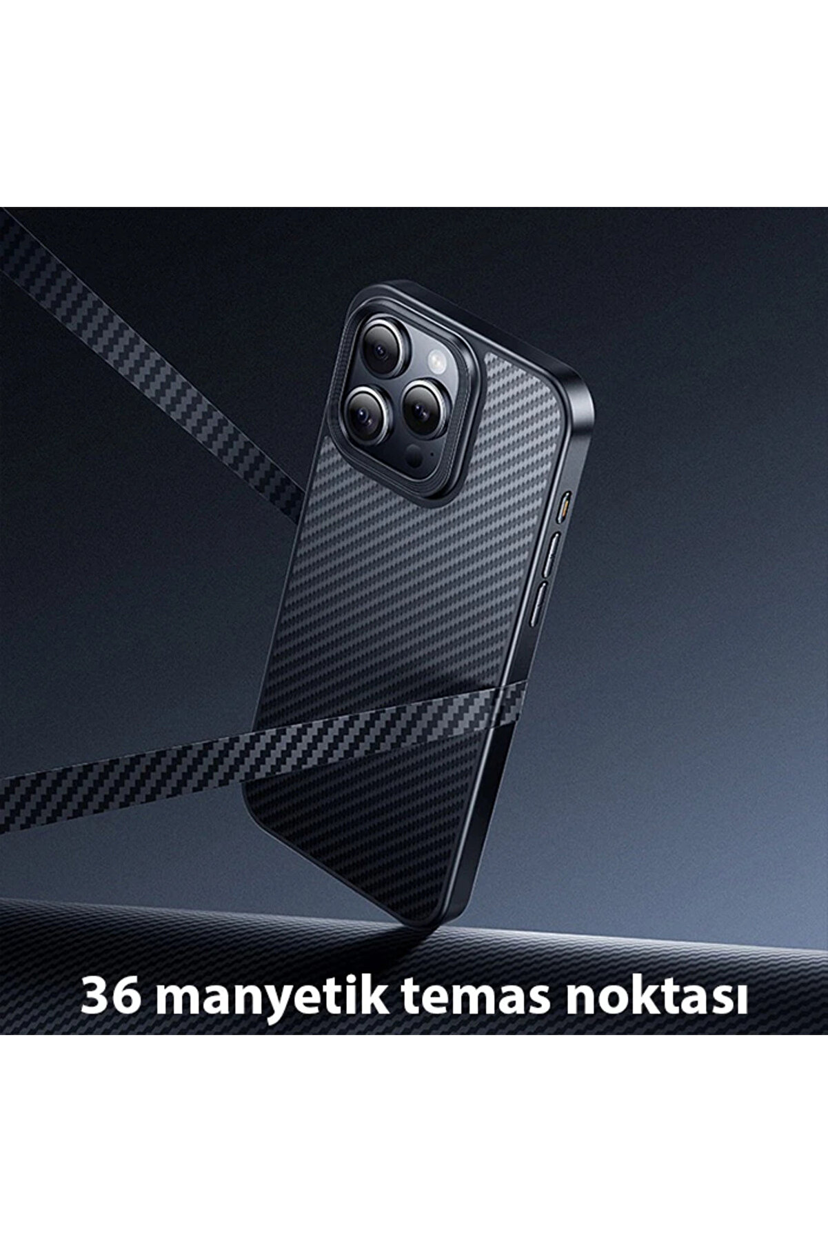 Hoco İphone 15 Pro As7 Kevlar Kılıf Manyeti̇k Magsafeli̇ Telefon Kılıfı-(5775) - Hby8360-9322