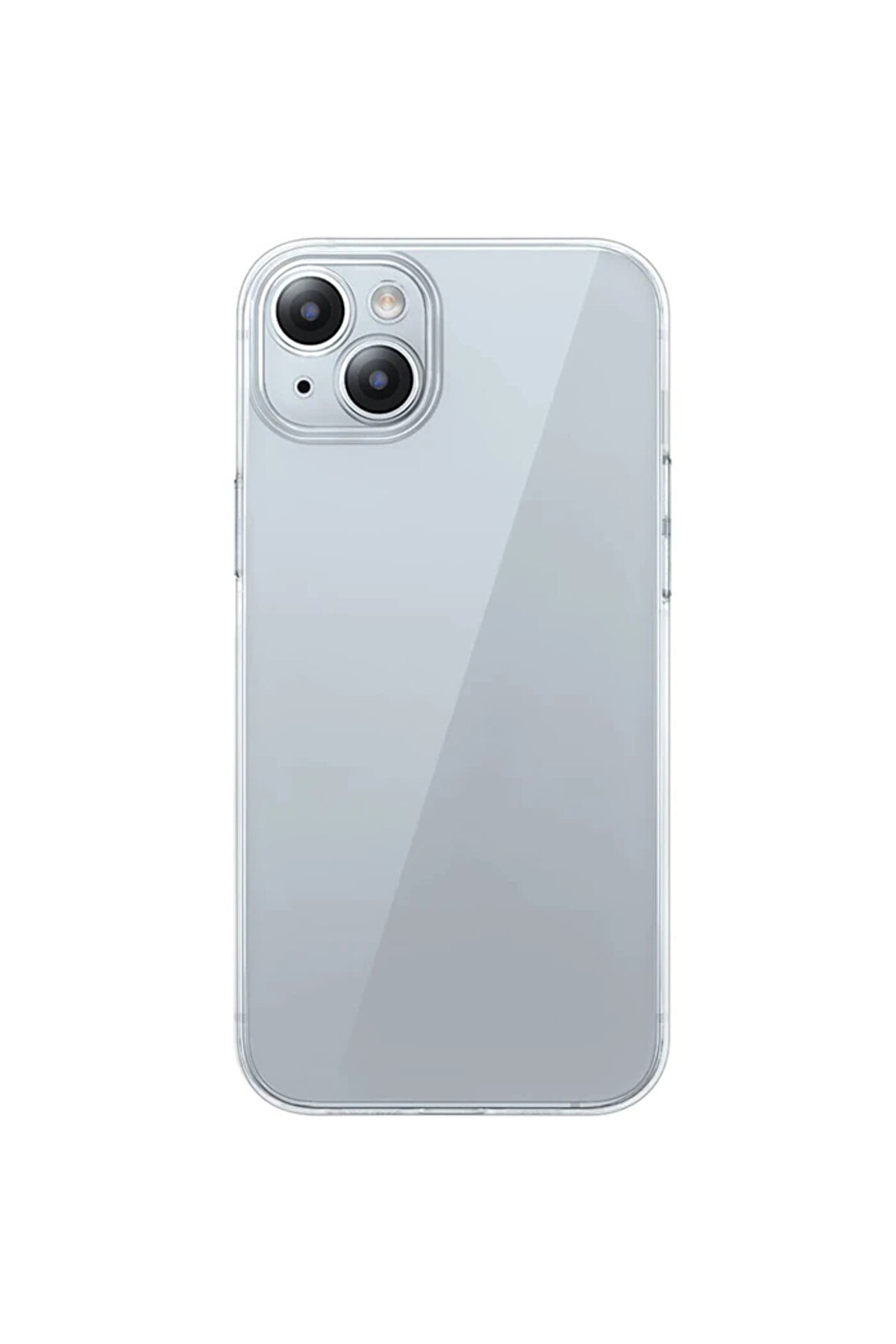 İphone 15 Plus Schott Seri̇si̇ Şeffaf Si̇li̇kon Kılıf + Tempered Ekran Koruyucu Set