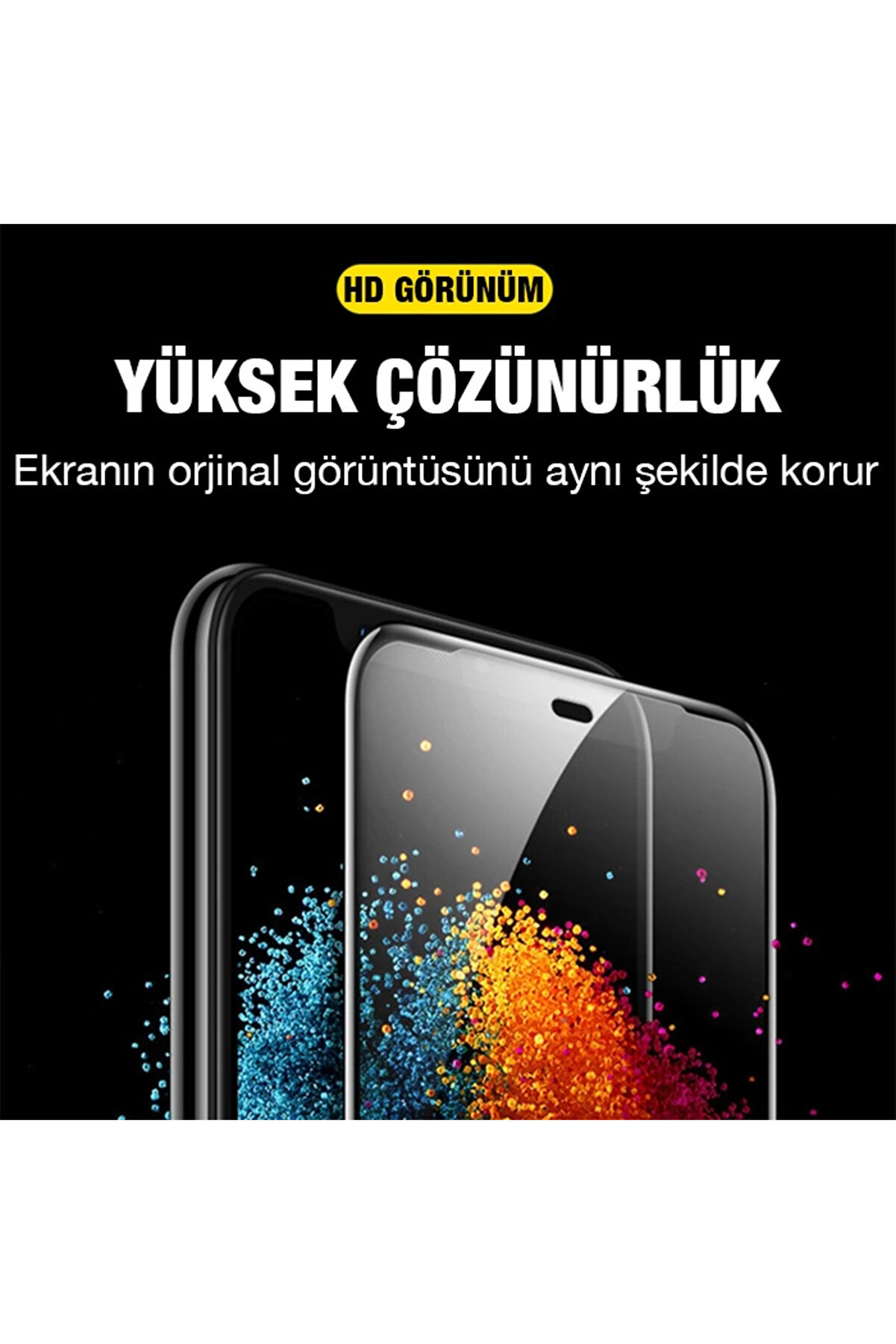 Ally İphone 13 -13 Pro 6.1İn&ccedil; Full Glue Matte Tempered Cam Ekran Koruyucu-(5775) - Gms6600-2958