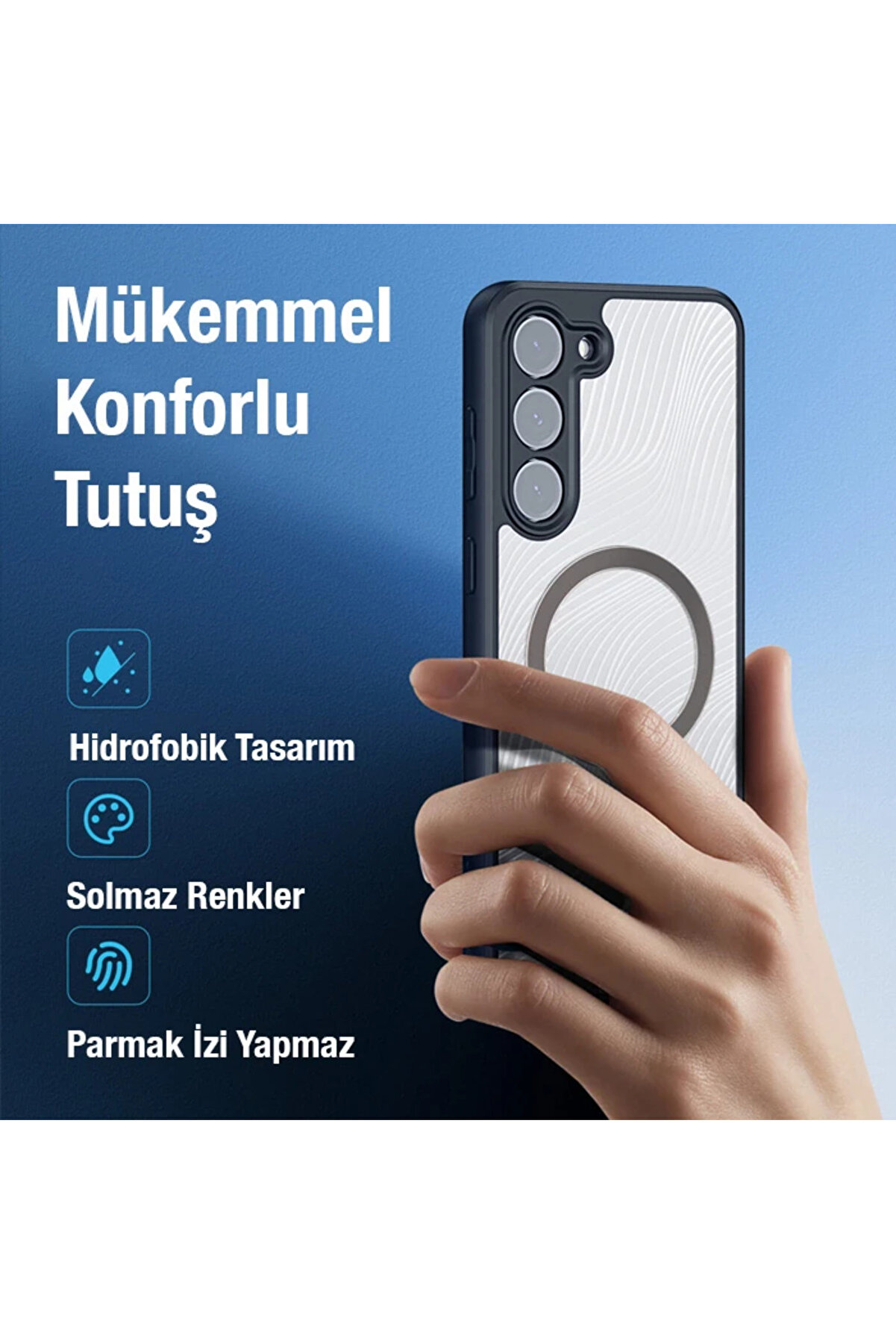 Dux Duci̇s Samsung S23 Plus Ai̇mo Seri̇es Magsafe Premi̇um Buzlu Sert Pc-Tpu Kılıf-(57 - Tygo5529-254