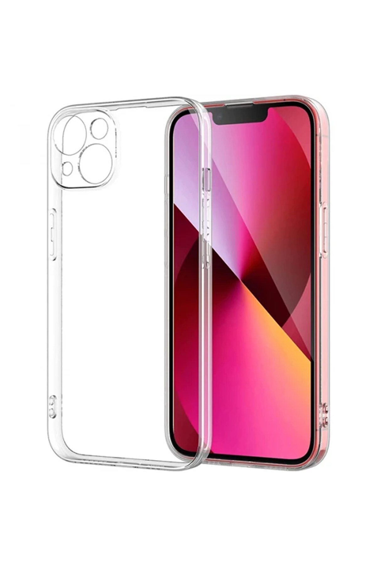 CepteToptan ALLY iPhone 14 6.1inç Crystal Clear Kamera Korumalı Sert PC Kılıf-(1903) - DROPX6129-5407