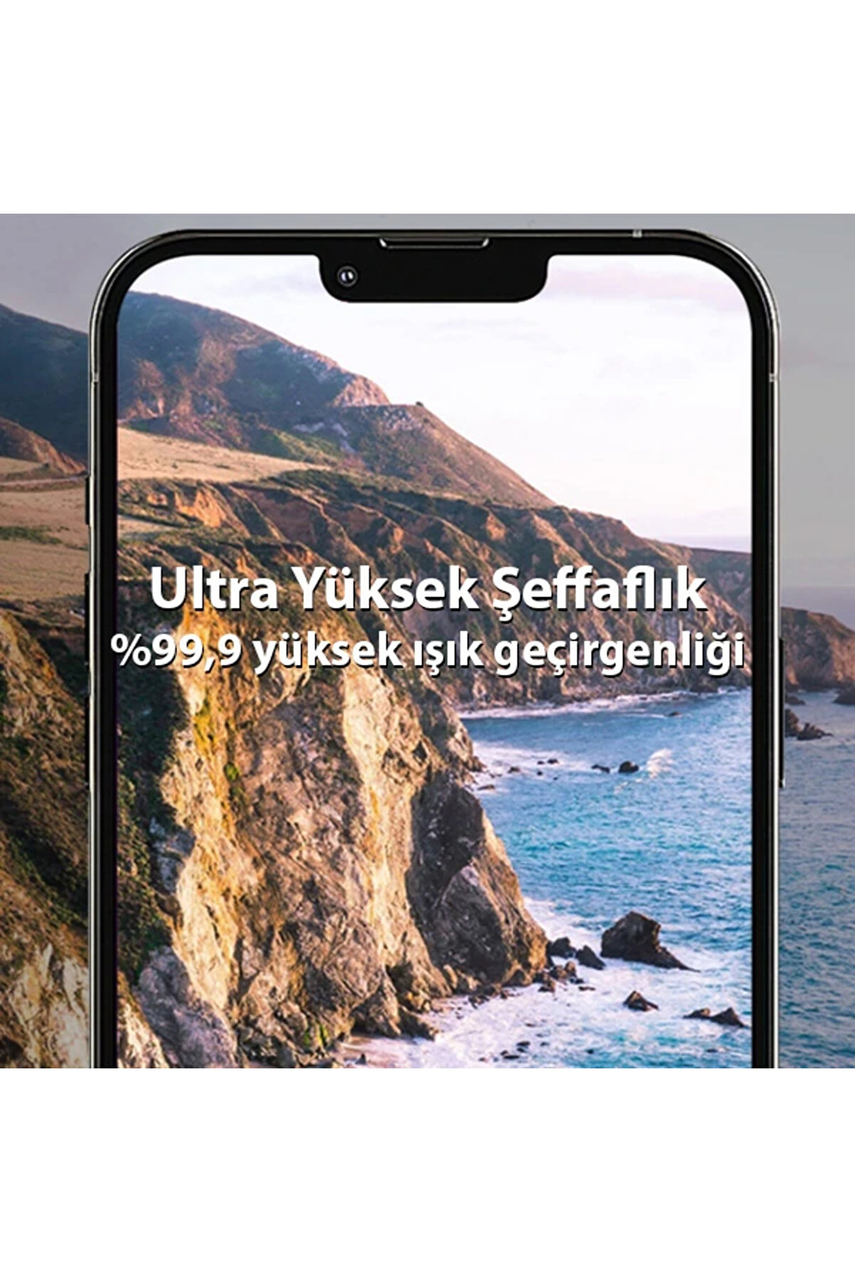 Ally İphone 13 Pro-13 Pro Max 3D Full Tempered Glass Cam Kamera Koruyucu-(5775) - Gms4333-6951