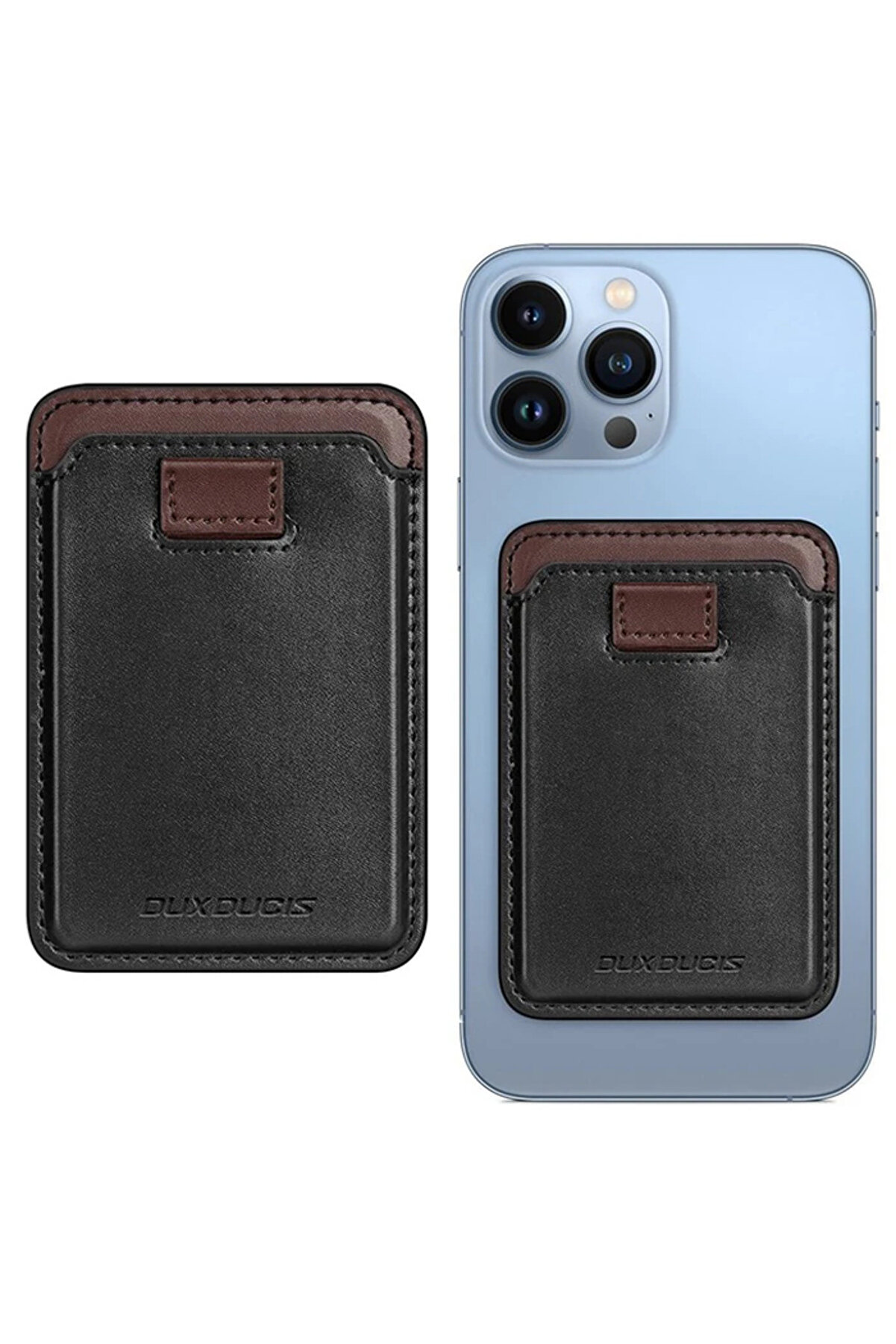 Dux Duci̇s İphone 15-14-13-12Ler İçi̇n Pu Deri̇ Cüzdan Magsafe Kartlık Cüzdan Kıl - Gms2908-4841