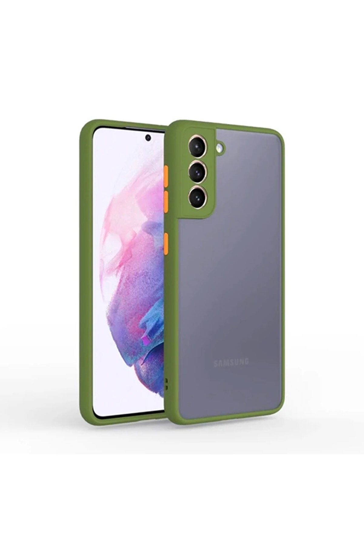 Ally Sm Galaxy S21 - S30 Kamera Korumalı Premi̇um Si̇li̇kon Kılıf-(5775) - Gms7971-9040