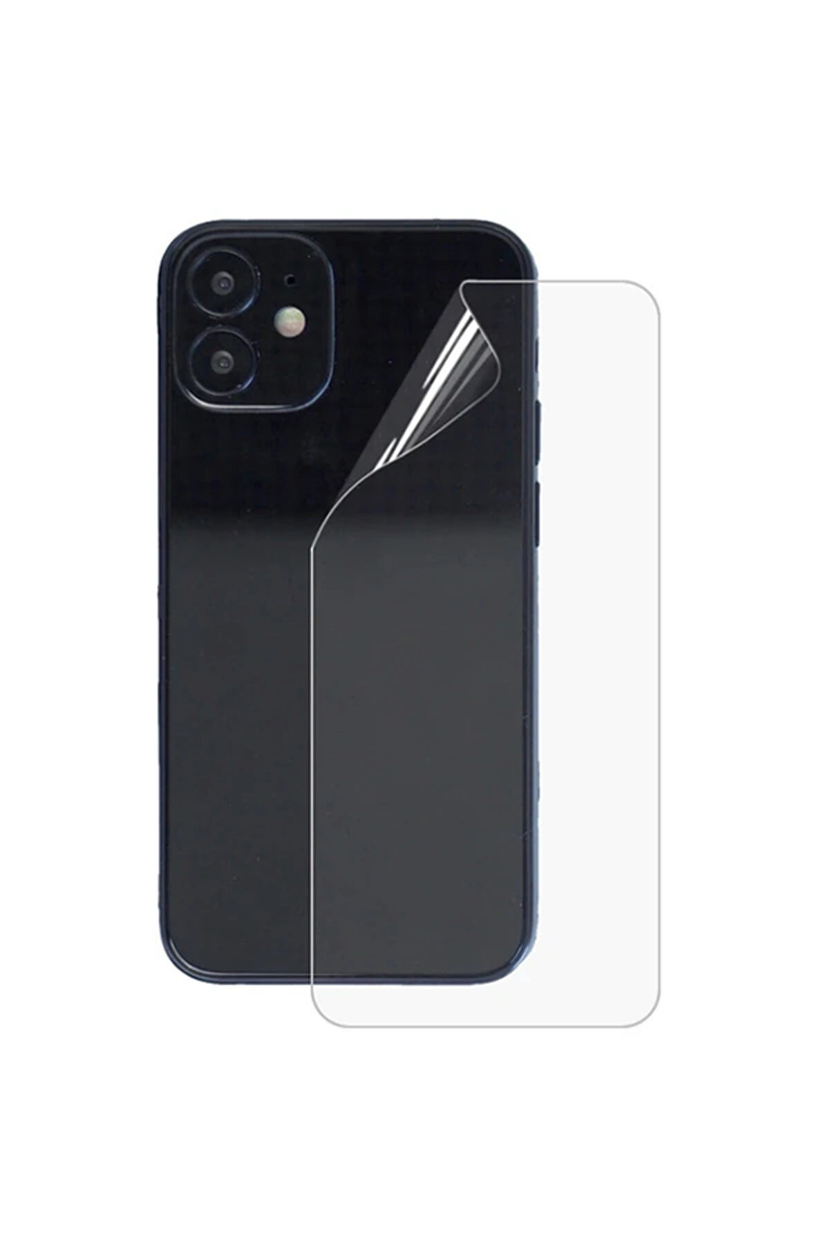 CepteToptan İPhone 12 Mini Membran Nano Hidrojel Film Arka Koruyucu hayalet Arka Koruyucu-( - DROPX3082-9766