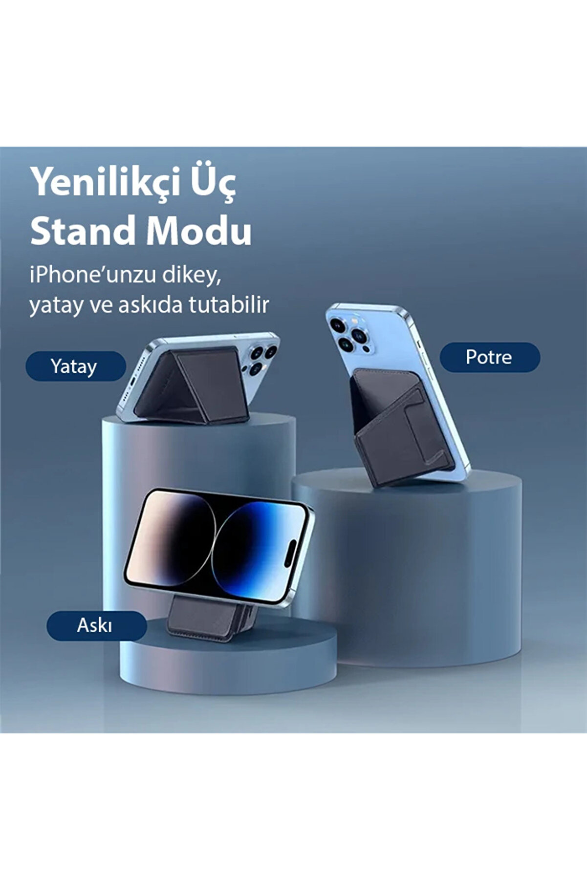 Dux Duci̇s Standlı Deri̇ Cüzdan Magsafe Kartlık-(5775) - Gms7976-6353