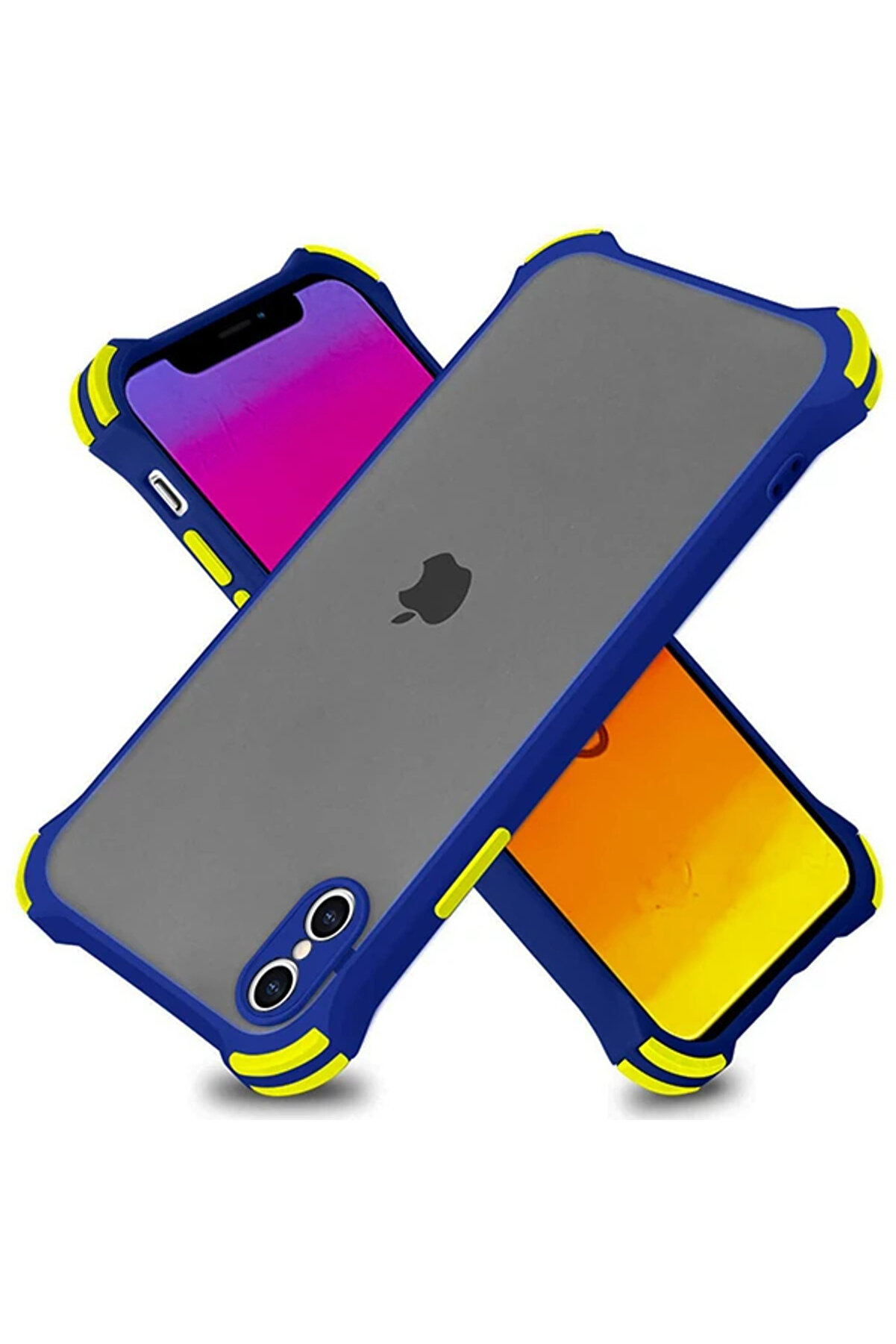 Ally İphone Xs Max 6.5 İnch Shokproof Kamera Koruma Darbe Emi̇ci̇ Kılıf-(5775) - Gms9632-9169