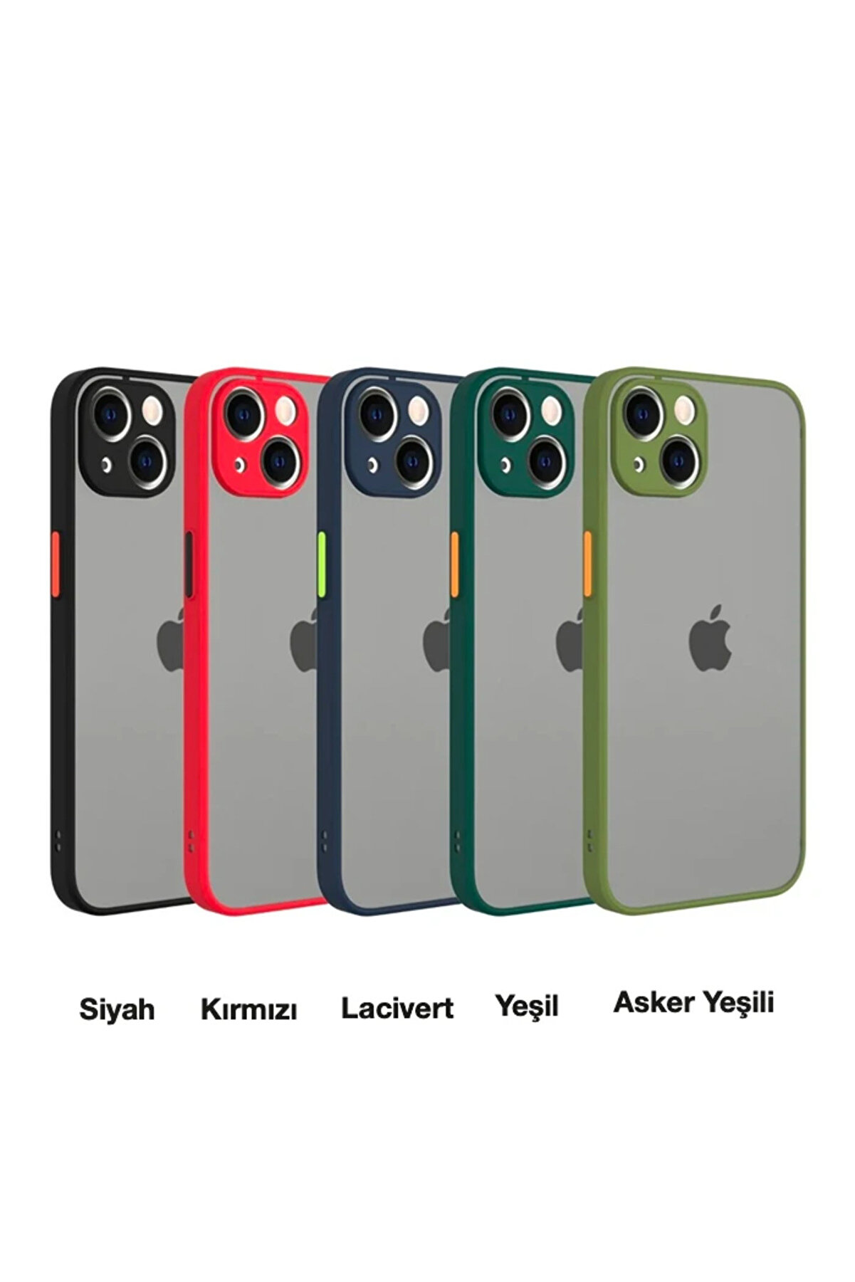 İphone 13 Mi̇ni̇ 5.4İnç Kamera Korumalı Premi̇um Si̇li̇kon Kılıf-(1903) - Dropx3428-6159