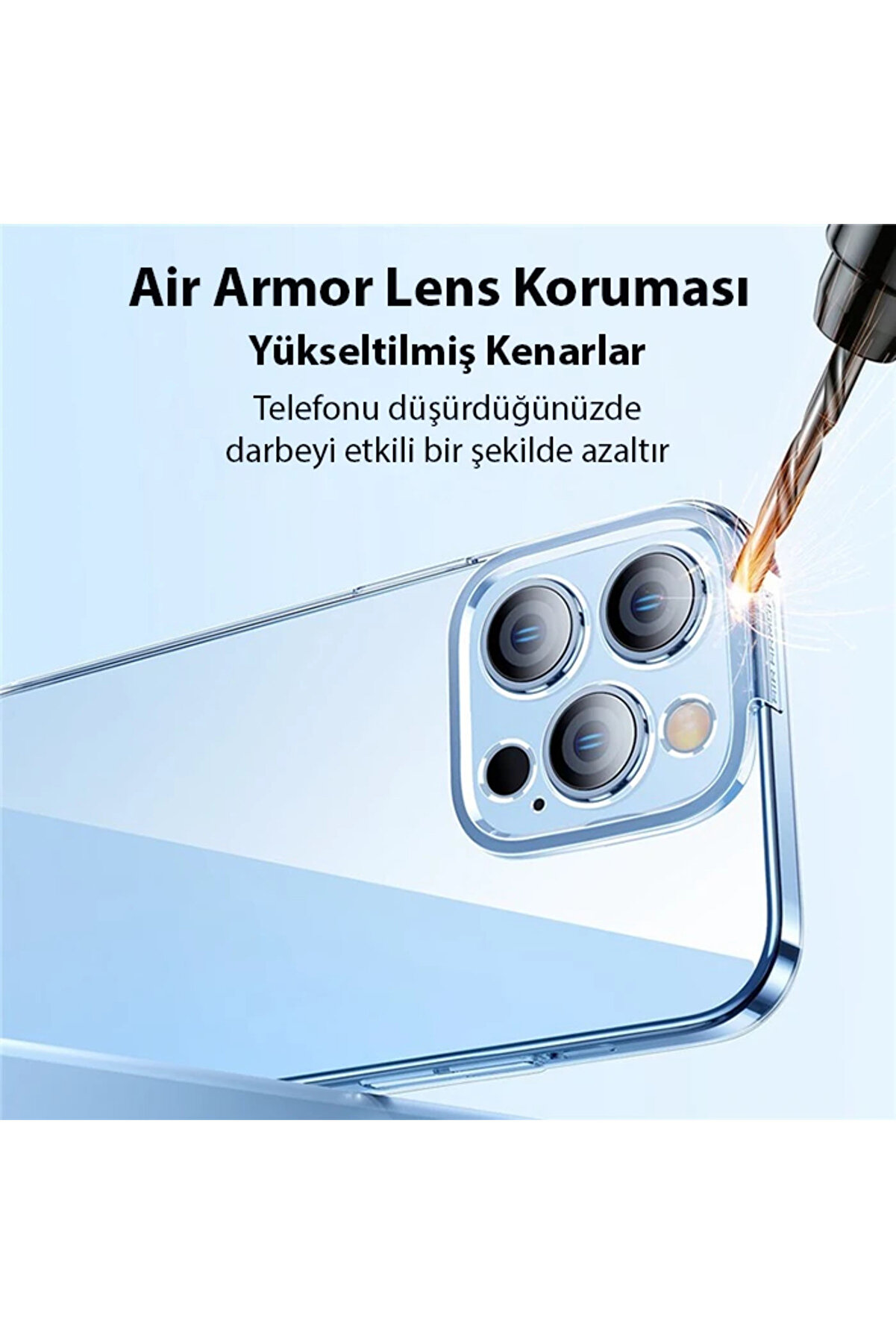 Crystal İphone 14 Pro Max 6.7 Ultra-Thi̇n Si̇li̇kon Kılıf + Tempered Ekran Koruyucu S - Gms4911-4291