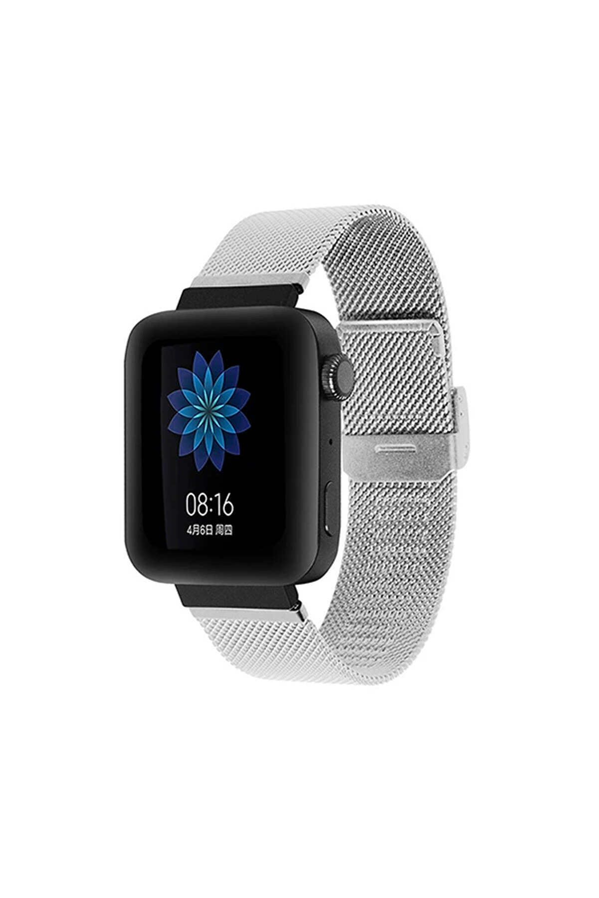 Xi̇aomi̇ Mi̇ui̇ Watch Akıllı Saat 18Mm Akıllı Saat Çeli̇k Toka Kayış Kordon-(1 - Dropx6234-4283