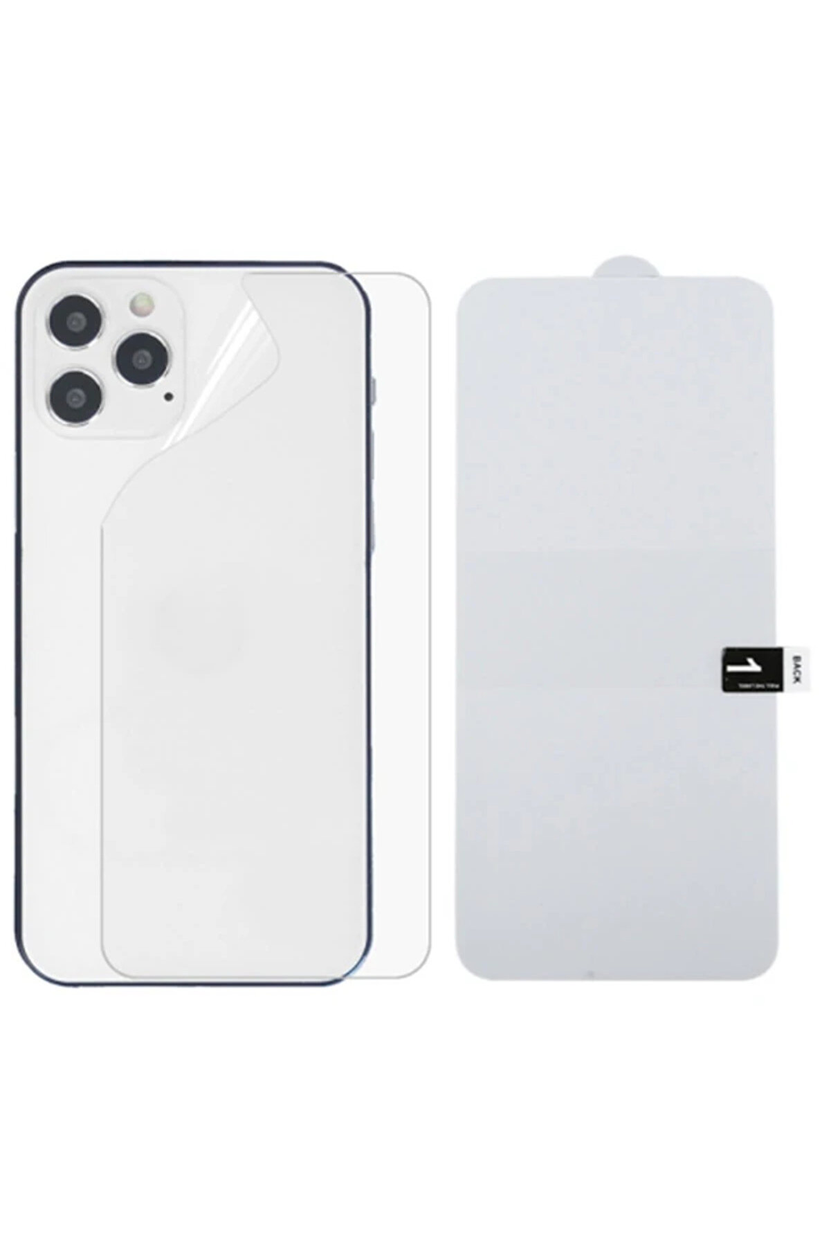 İphone 12 Pro 6.1 Membran Nano Hi̇drojel Fi̇lm Arka Koruyucu Hayalet Arka Koruyucu-(5 - Gms4678-3143